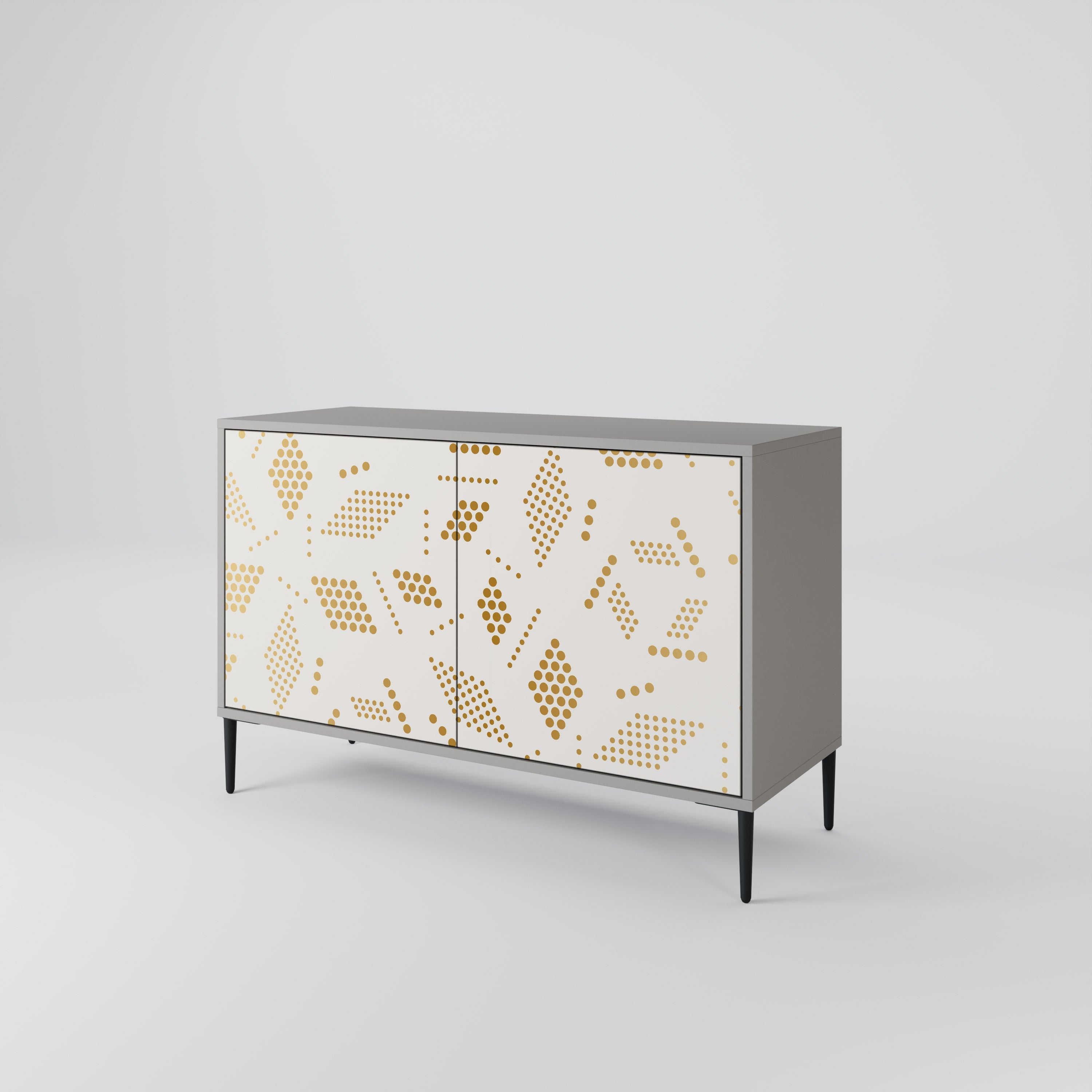 SPOTTED DAZE 2-Door Sideboard in Grey Finish