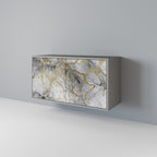 TIMELESS GLIDE 2-Door Sideboard in Grey Finish