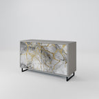 TIMELESS GLIDE 2-Door Sideboard in Grey Finish