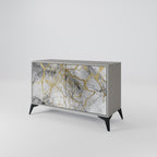 TIMELESS GLIDE 2-Door Sideboard in Grey Finish