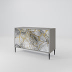 TIMELESS GLIDE 2-Door Sideboard in Grey Finish