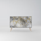 TIMELESS GLIDE 2-Door Sideboard in Grey Finish