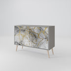 TIMELESS GLIDE 2-Door Sideboard in Grey Finish