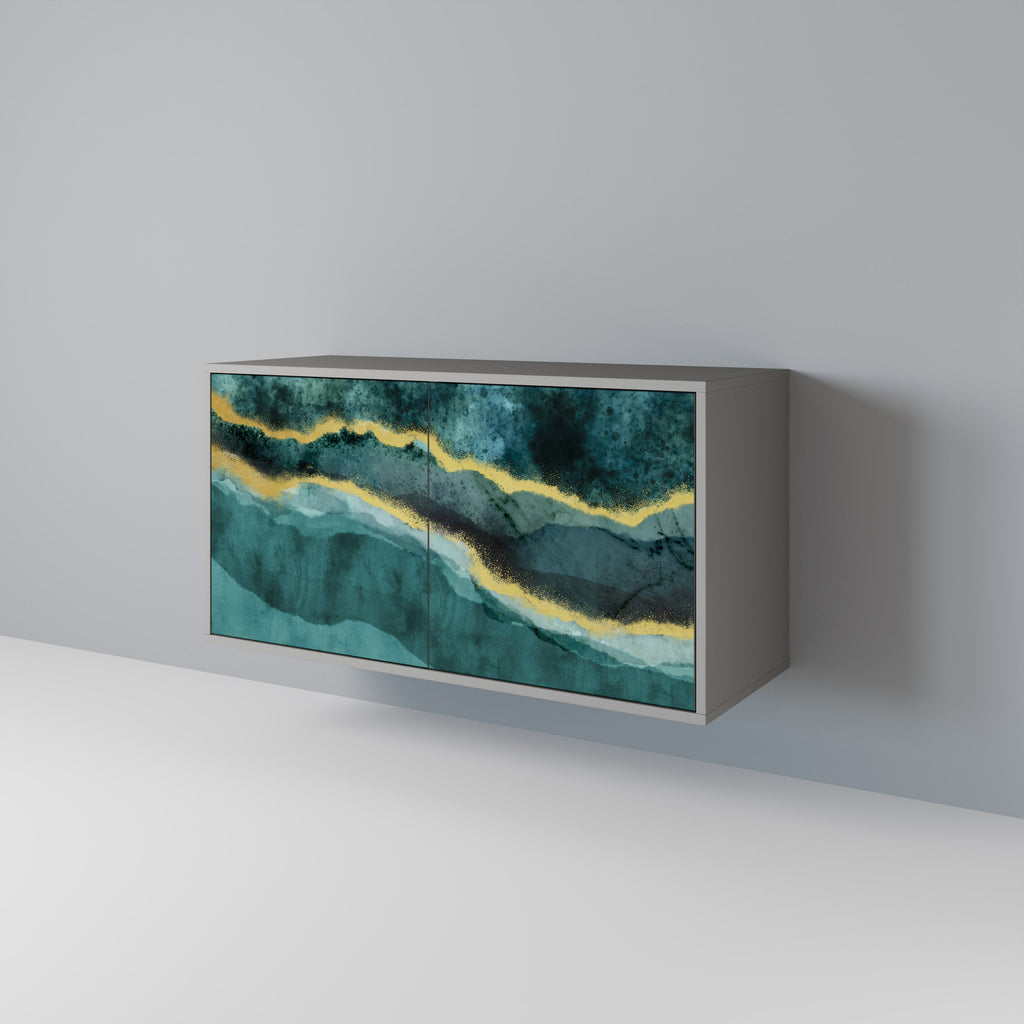 GOLDRUSH ODYSSEY 2-Door Sideboard in Grey Finish