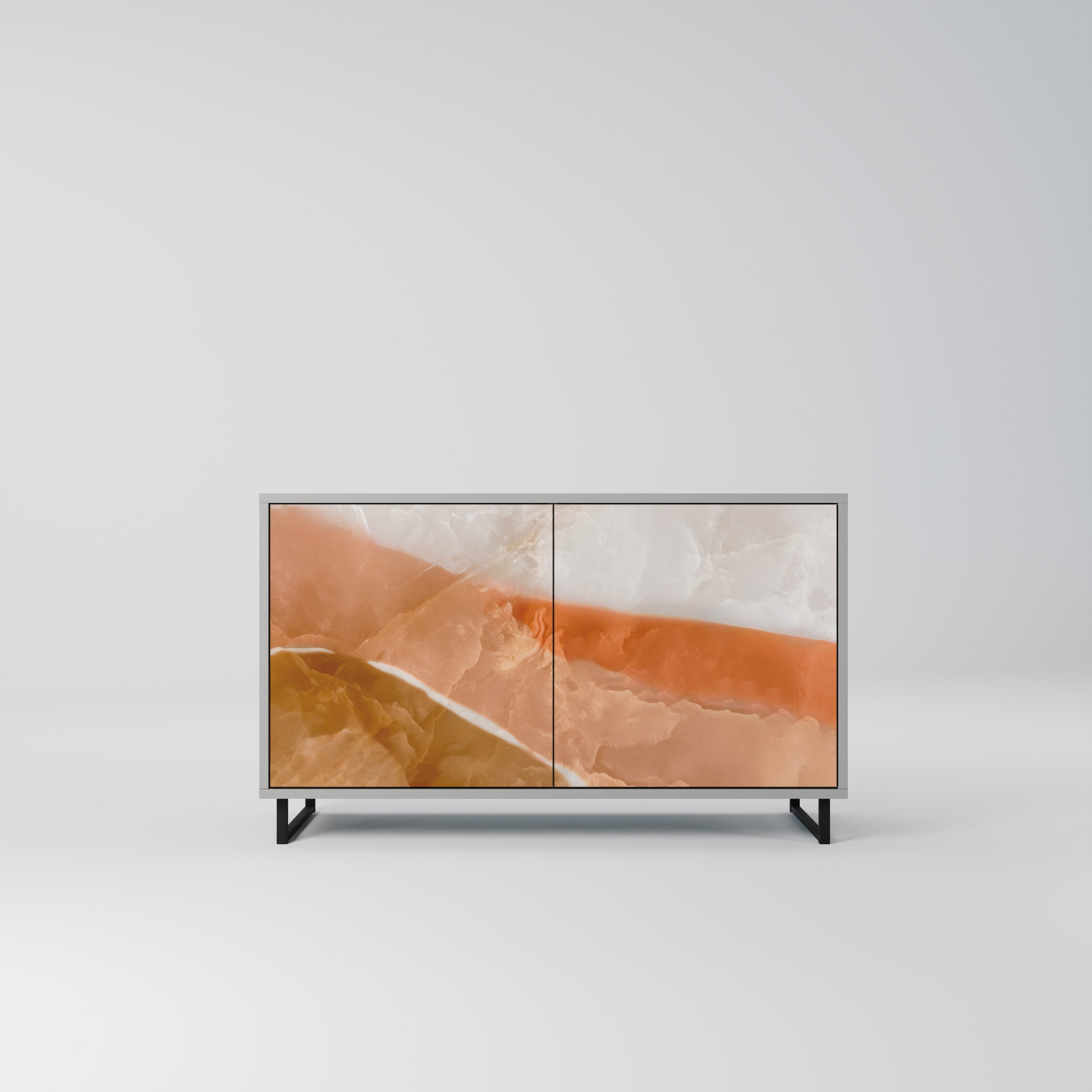 SANDHILLS SPLENDOUR 2-Door Sideboard in Grey Finish