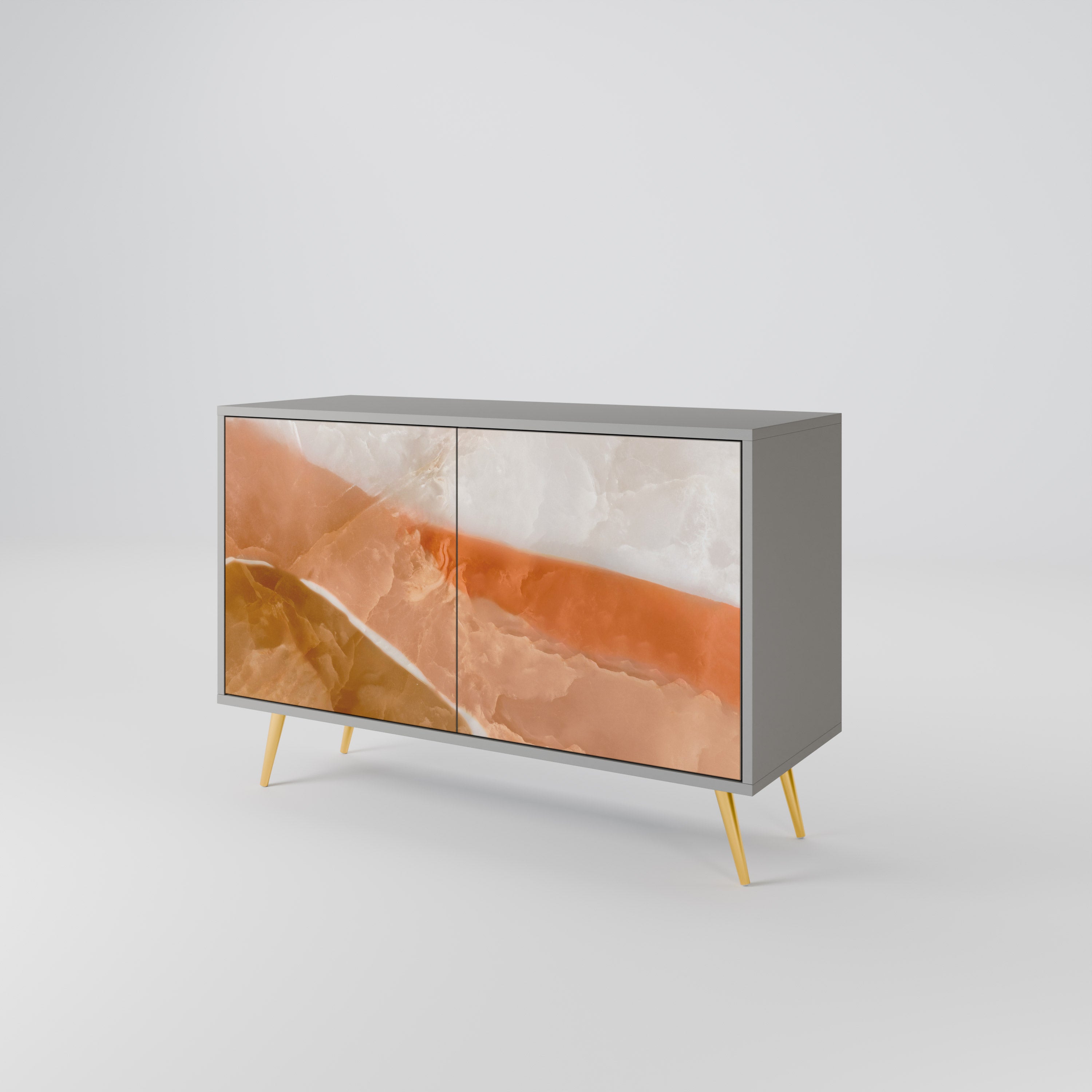 SANDHILLS SPLENDOUR 2-Door Sideboard in Grey Finish