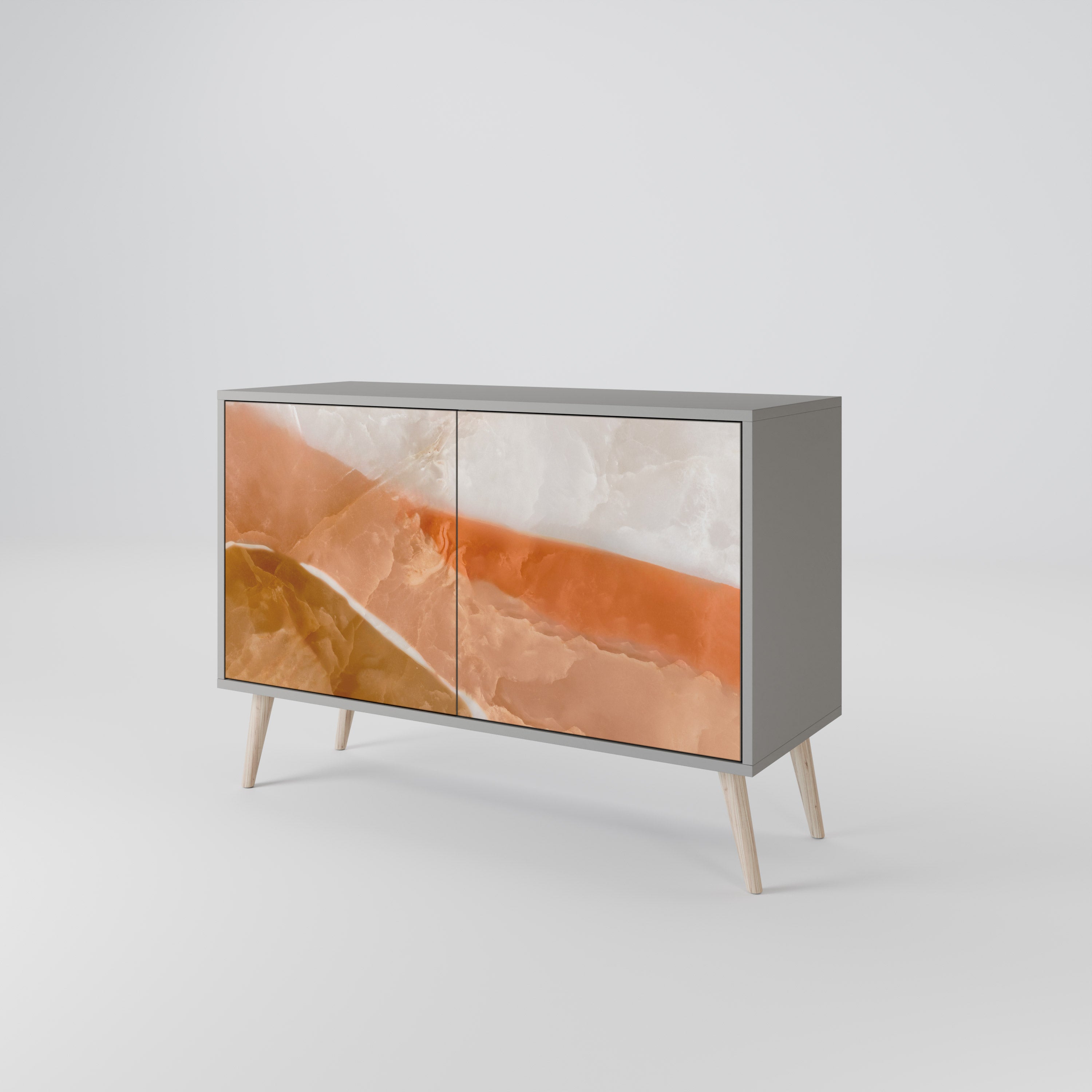 SANDHILLS SPLENDOUR 2-Door Sideboard in Grey Finish