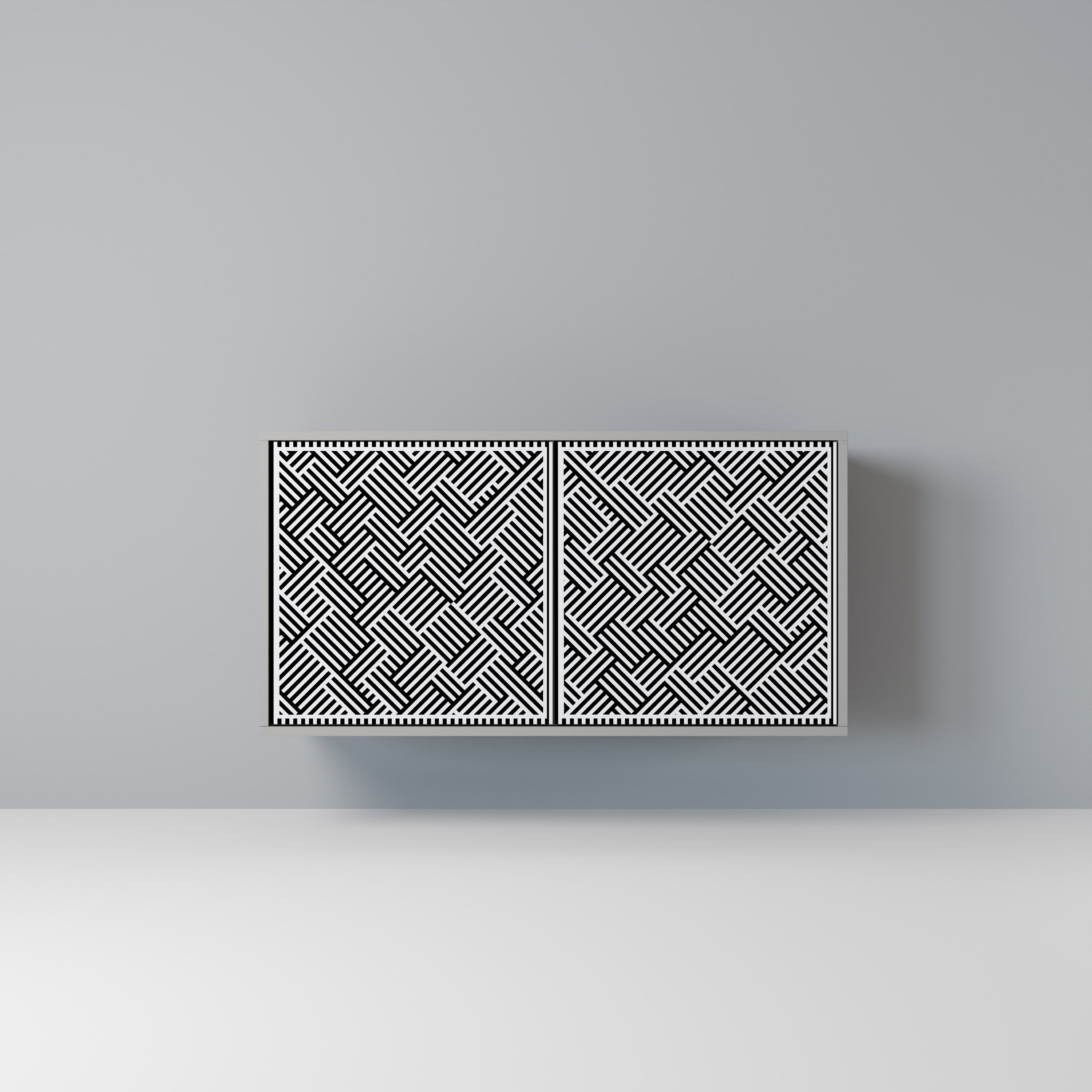 TEMPORARY SEQUENCE 2-Door Sideboard in Grey Finish