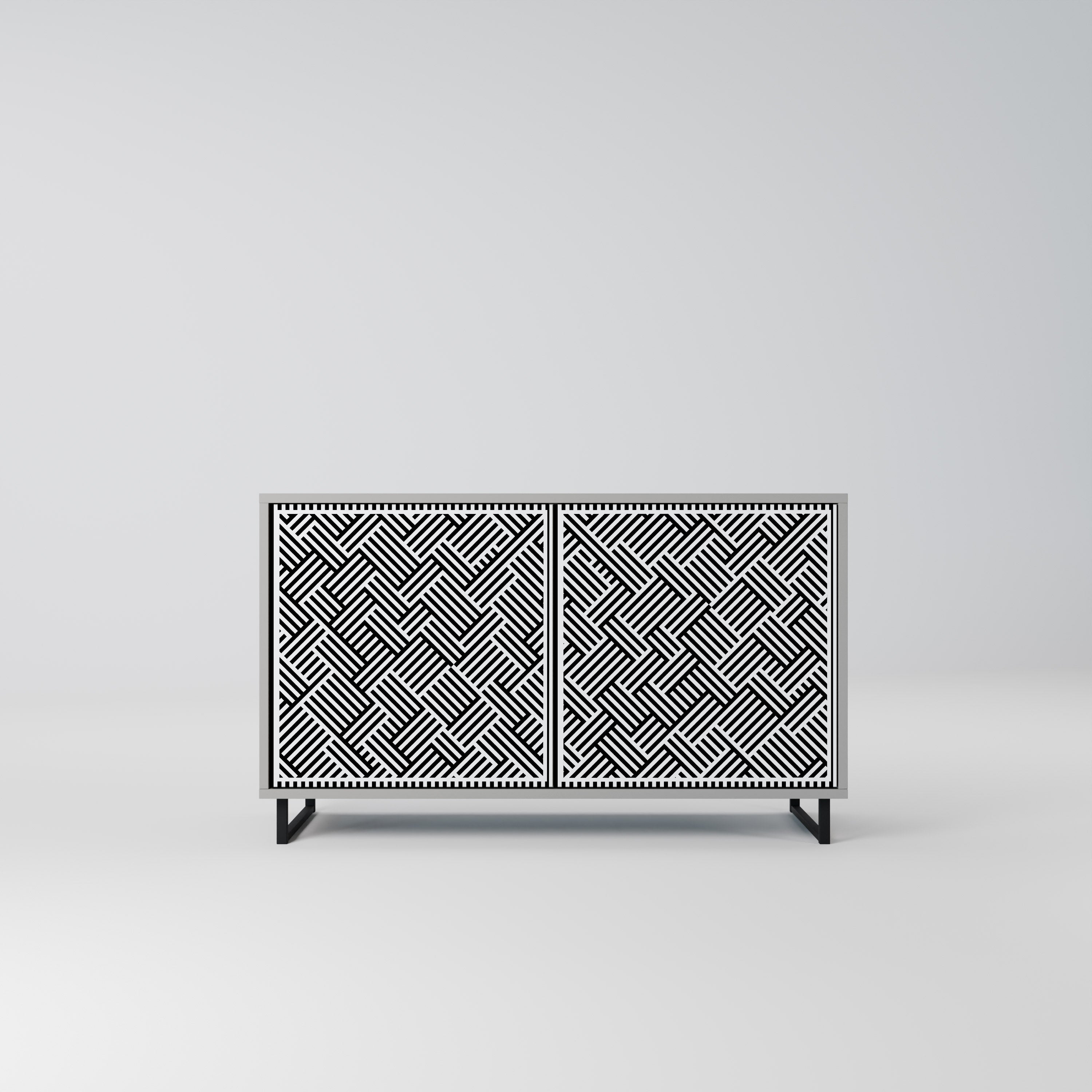 TEMPORARY SEQUENCE 2-Door Sideboard in Grey Finish