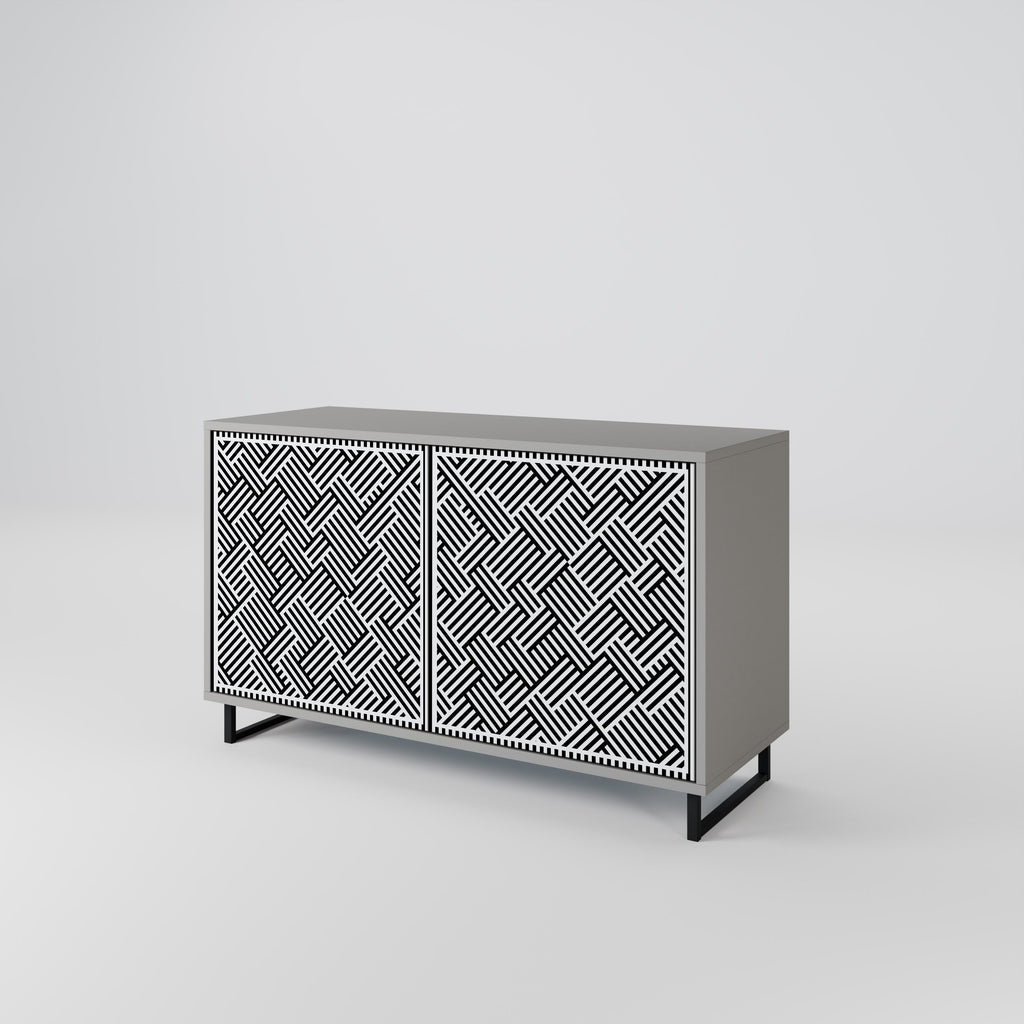 TEMPORARY SEQUENCE 2-Door Sideboard in Grey Finish