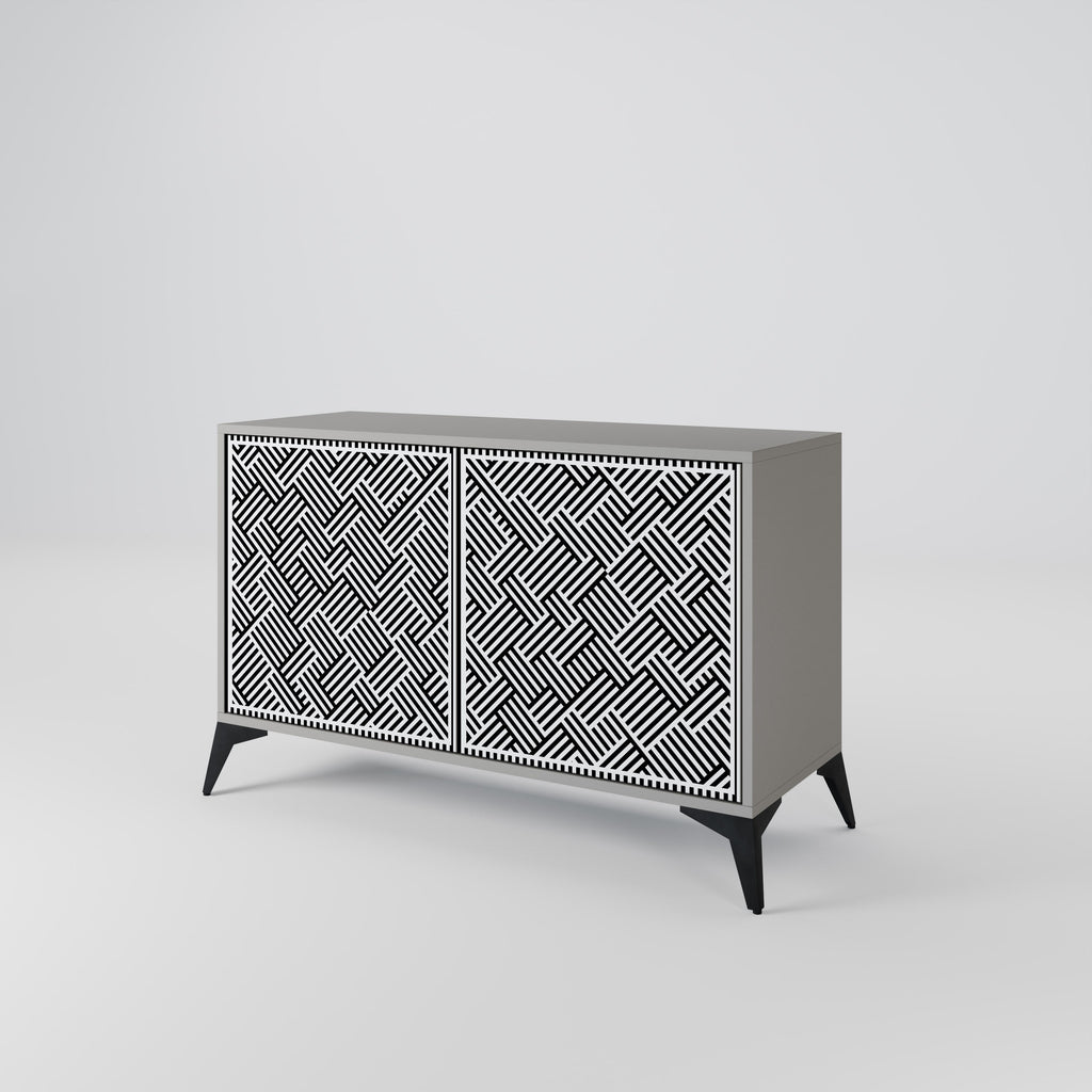 TEMPORARY SEQUENCE 2-Door Sideboard in Grey Finish
