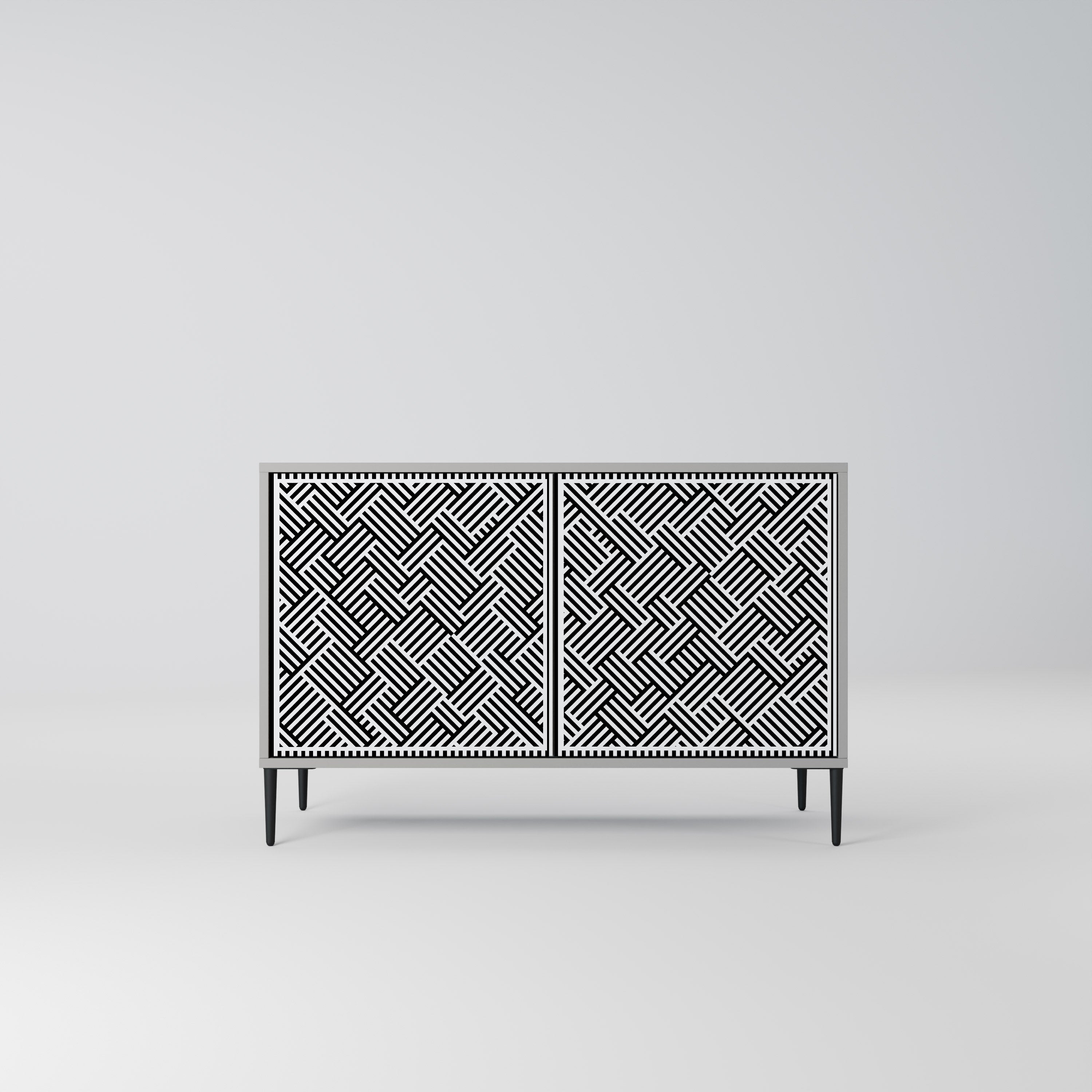 TEMPORARY SEQUENCE 2-Door Sideboard in Grey Finish