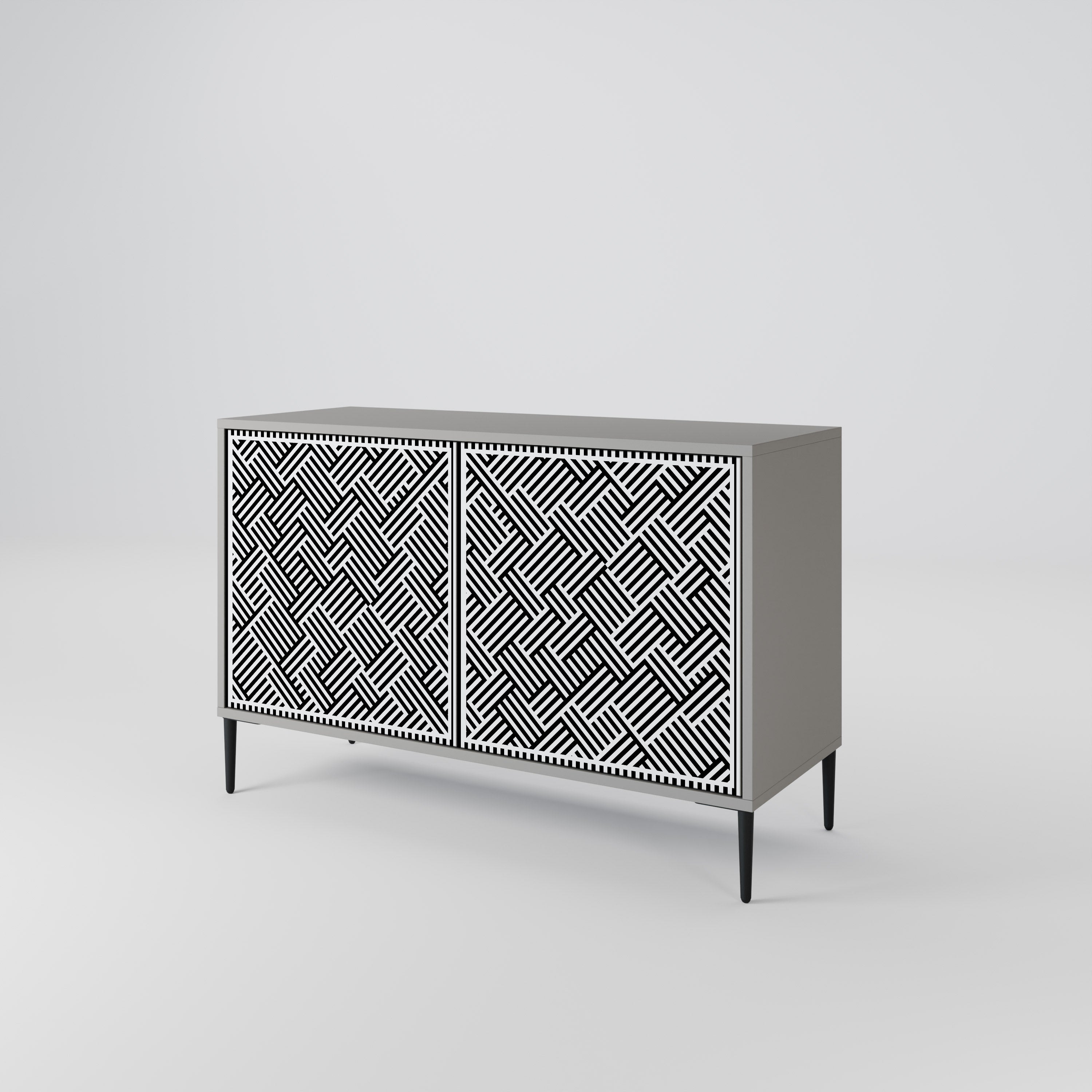 TEMPORARY SEQUENCE 2-Door Sideboard in Grey Finish