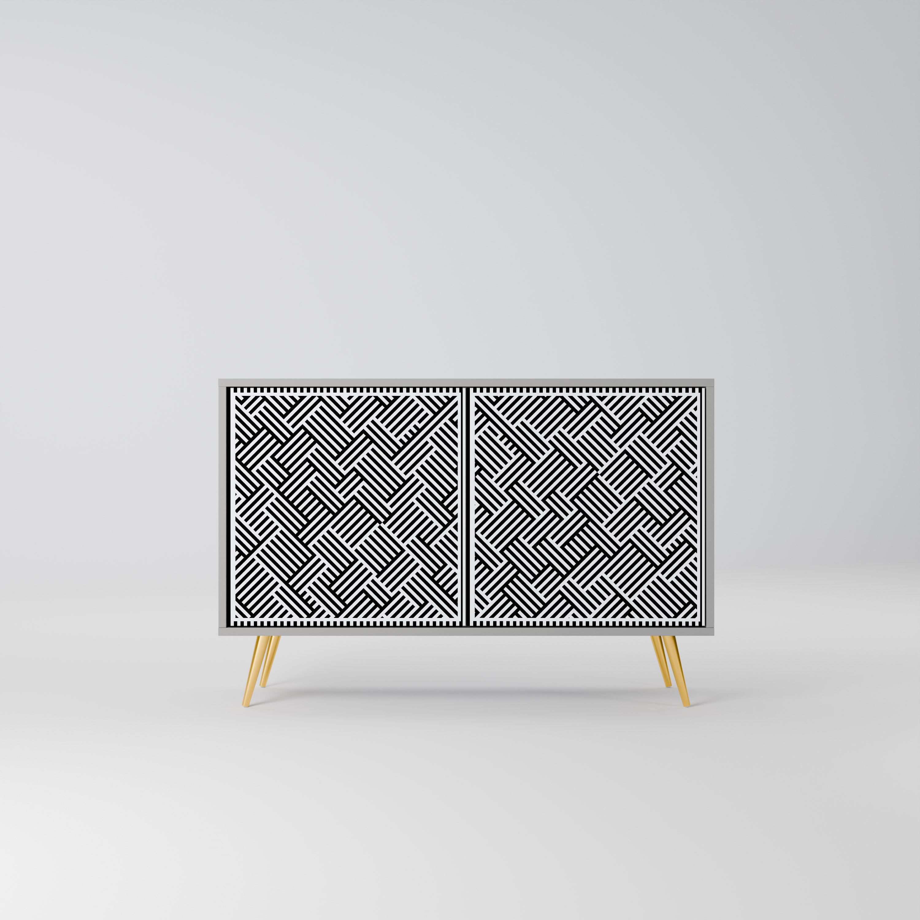 TEMPORARY SEQUENCE 2-Door Sideboard in Grey Finish