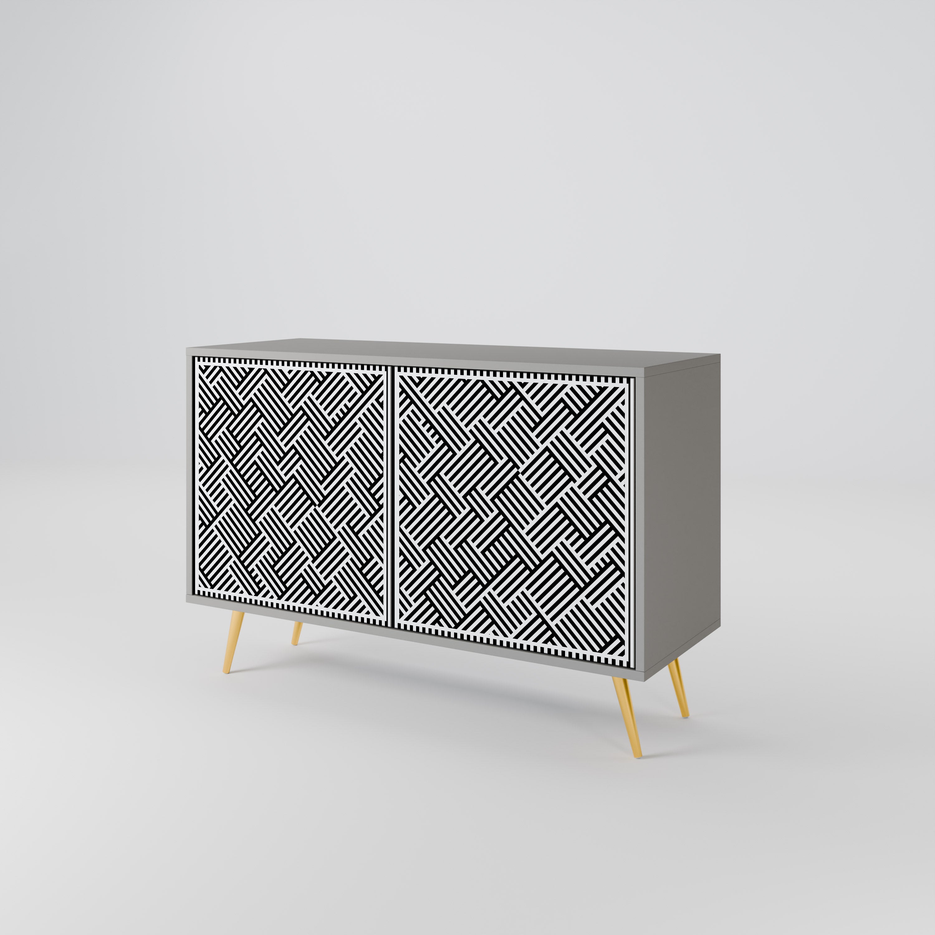 TEMPORARY SEQUENCE 2-Door Sideboard in Grey Finish