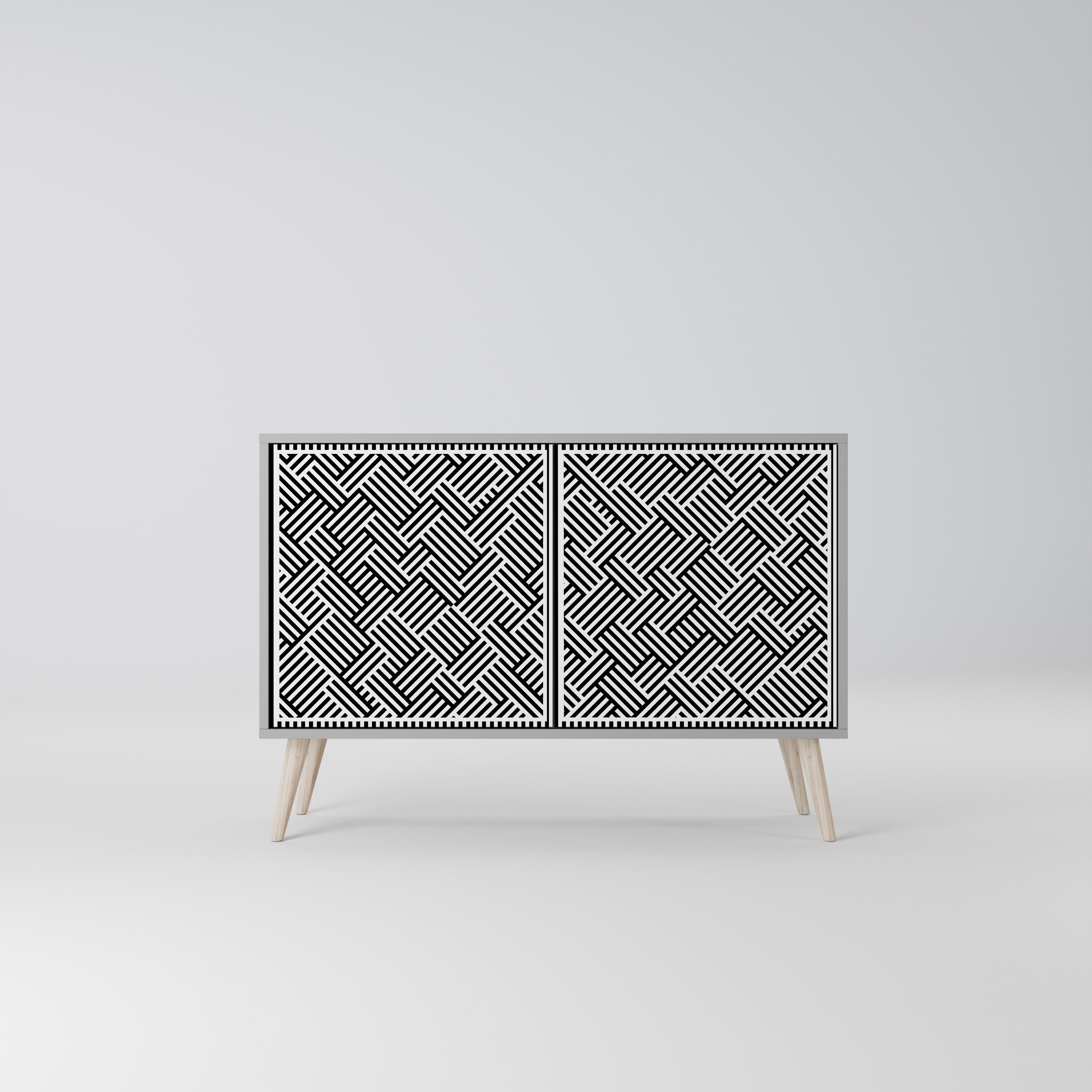 TEMPORARY SEQUENCE 2-Door Sideboard in Grey Finish