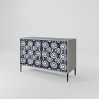 GRAPHITE EYES 2-Door Sideboard in Grey Finish