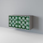 GREEN EYES Aparador de 2 Portas em Acabamento Cinzento