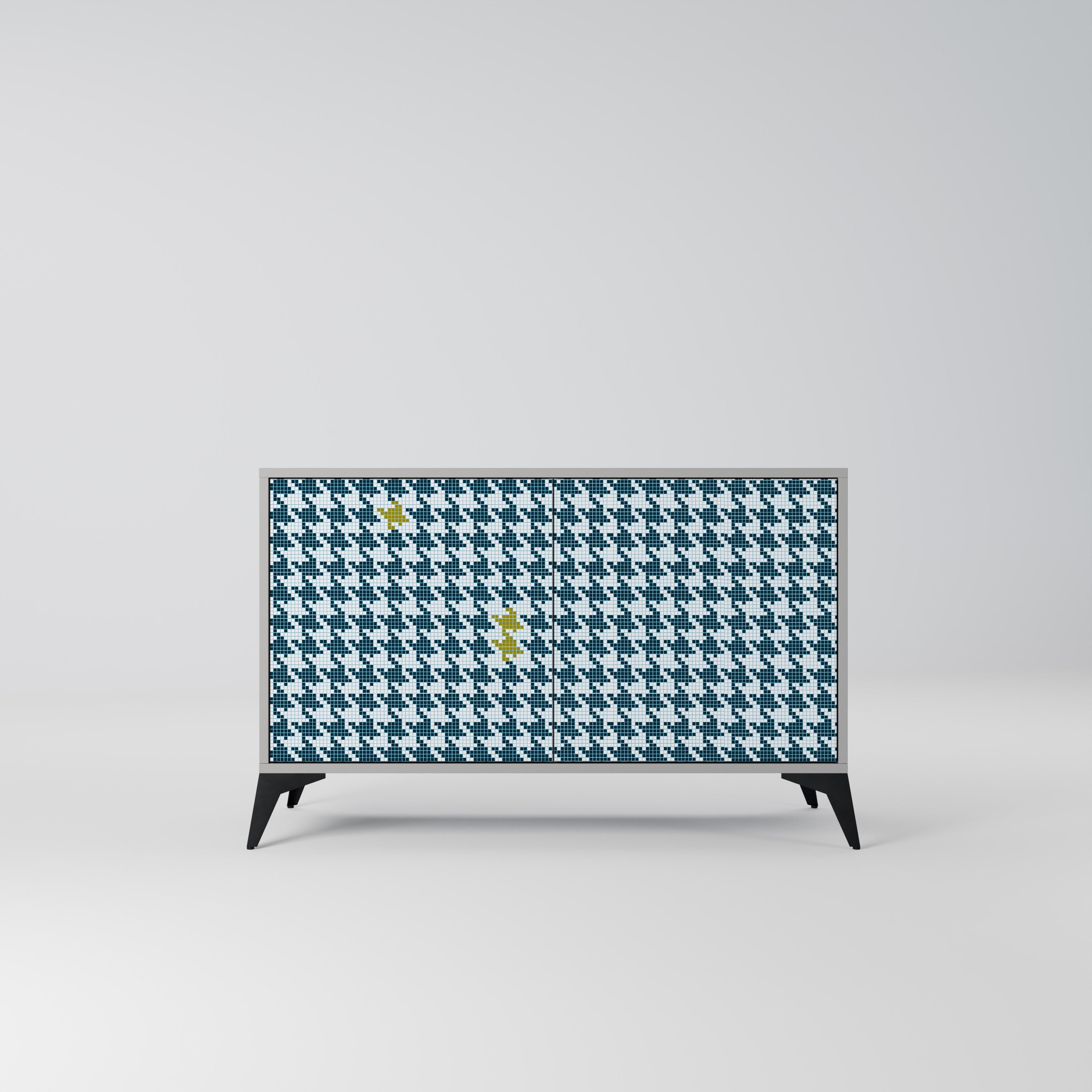 OUT OF CONTEXT Aparador de 2 Portas em Acabamento Cinzento