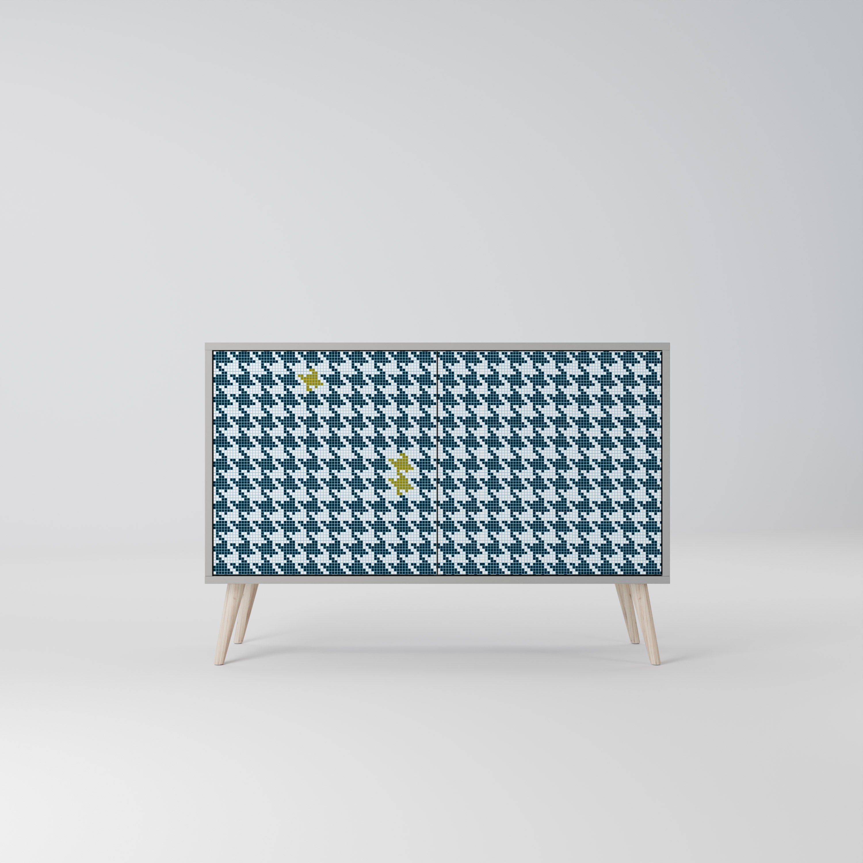 OUT OF CONTEXT Aparador de 2 Portas em Acabamento Cinzento