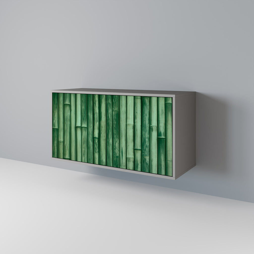 NATURAL GREEN Aparador de 2 Portas em Acabamento Cinzento