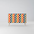 COLORFUL NOSTALGIA 2-Door Sideboard in Grey Finish