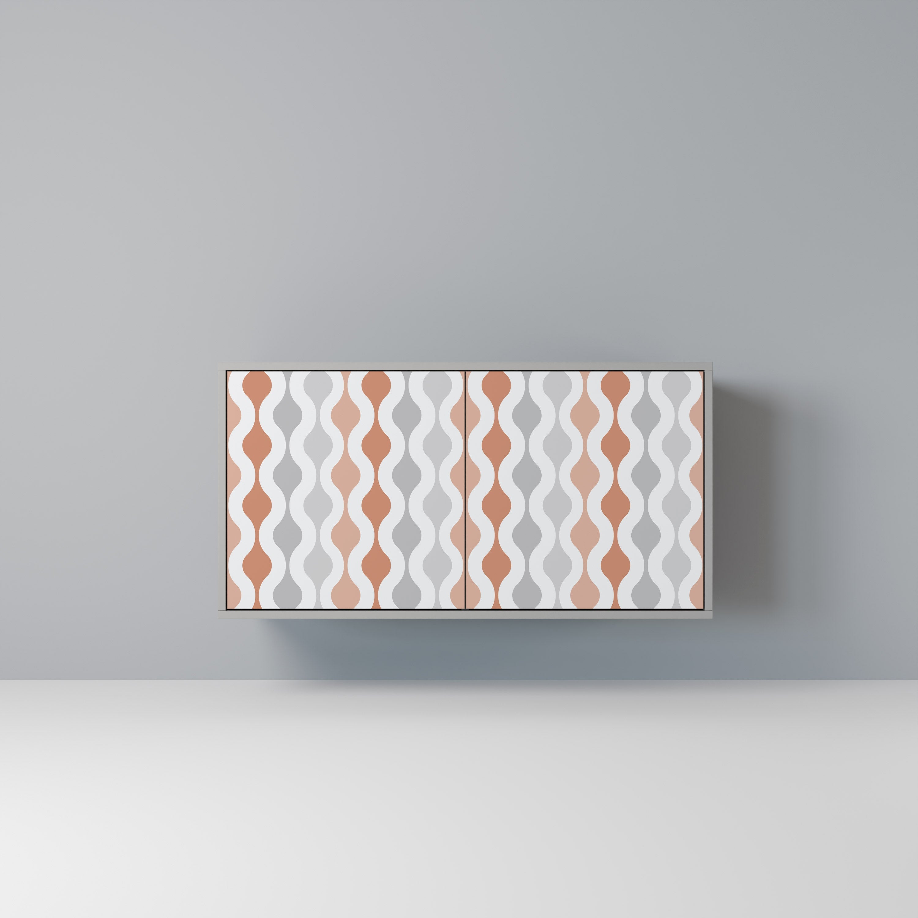 HAZY NOSTALGIA Aparador de 2 Portas em Acabamento Cinzento