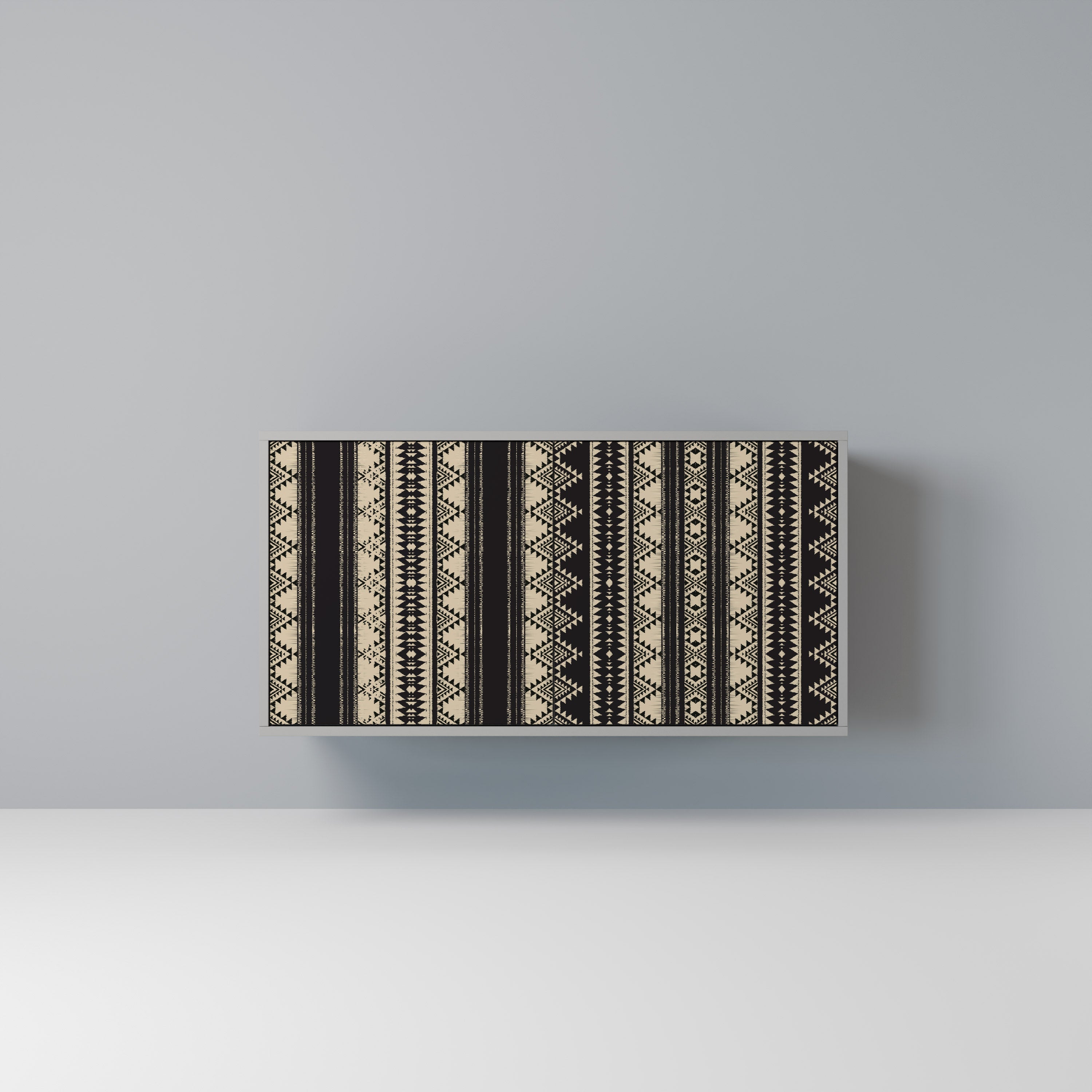 AZTEC Aparador de 2 Portas em Acabamento Cinzento