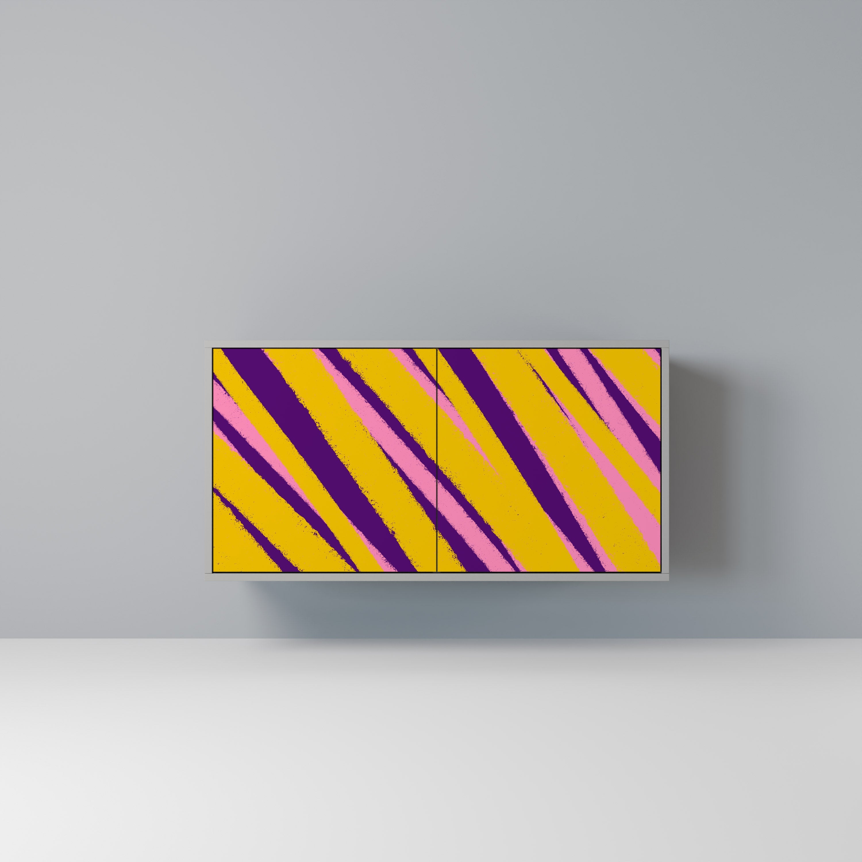 DREAMS COME TRUE Aparador de 2 Portas em Acabamento Cinzento