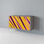 DREAMS COME TRUE Aparador de 2 Portas em Acabamento Cinzento