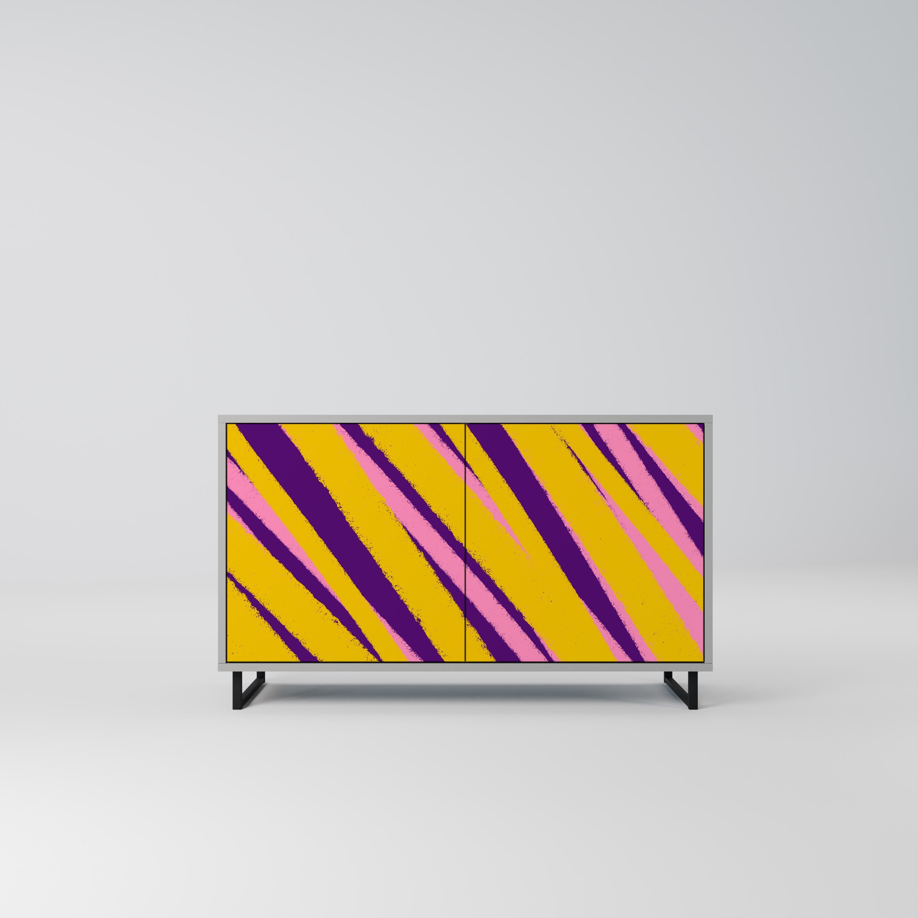 DREAMS COME TRUE Aparador de 2 Portas em Acabamento Cinzento