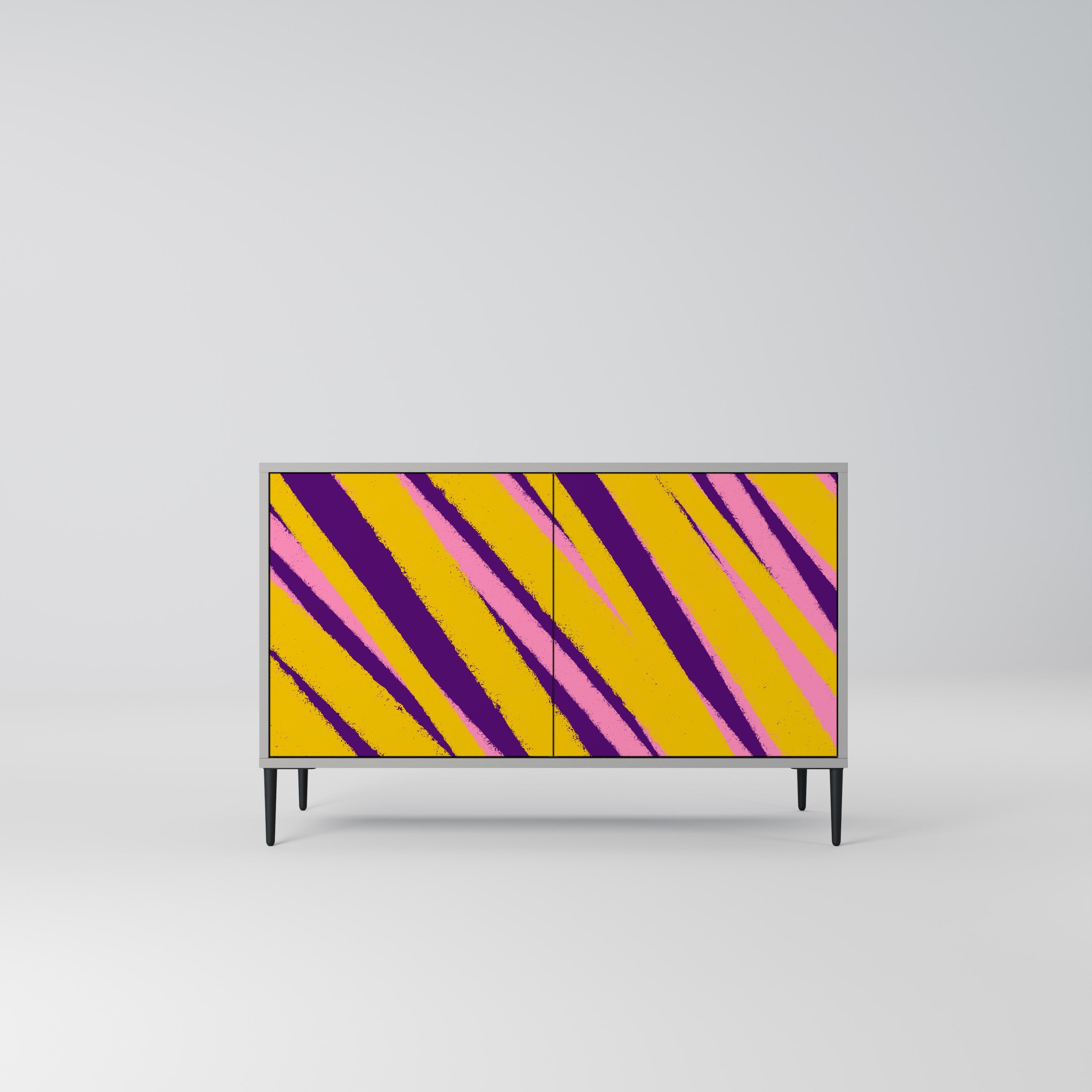 DREAMS COME TRUE Aparador de 2 Portas em Acabamento Cinzento