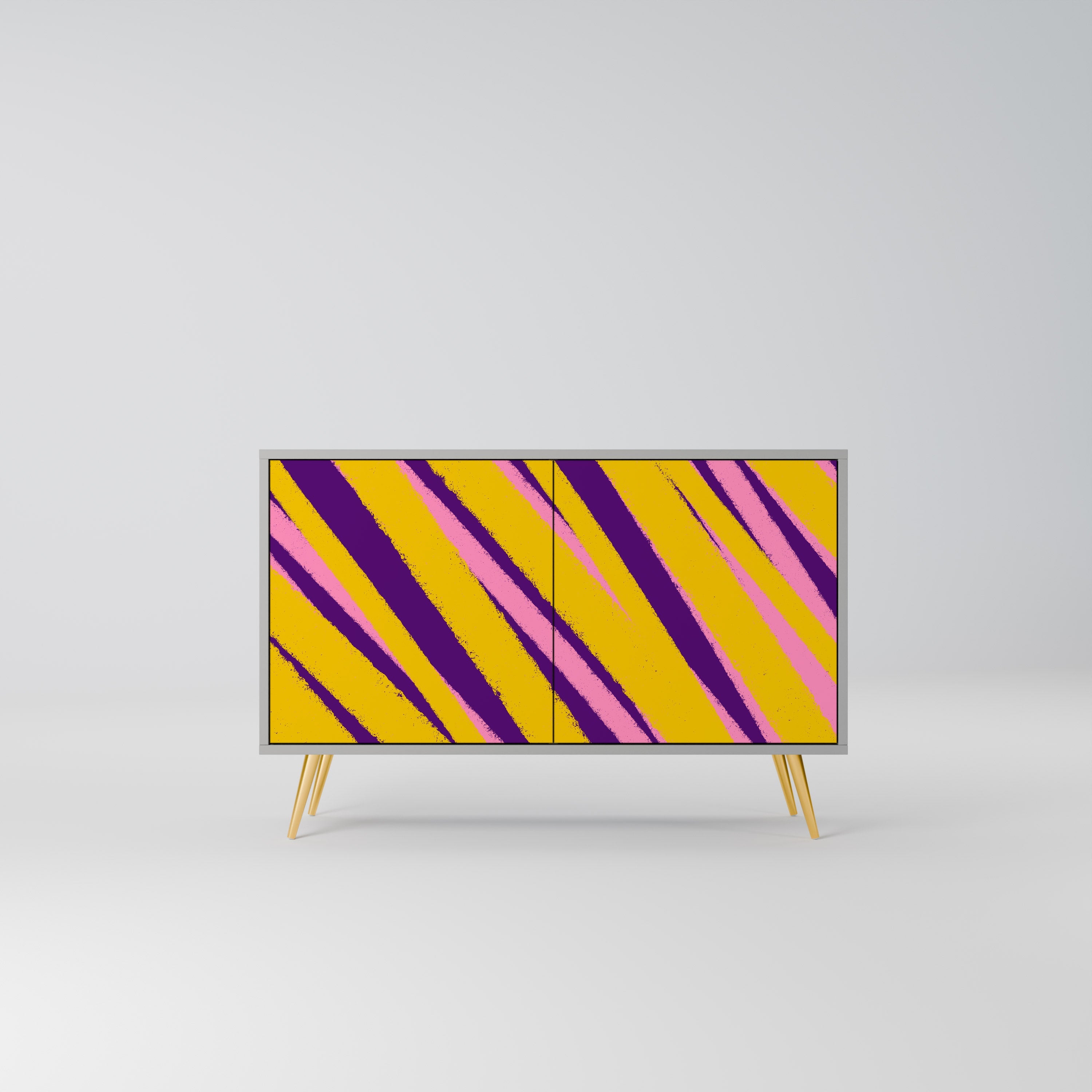 DREAMS COME TRUE Aparador de 2 Portas em Acabamento Cinzento