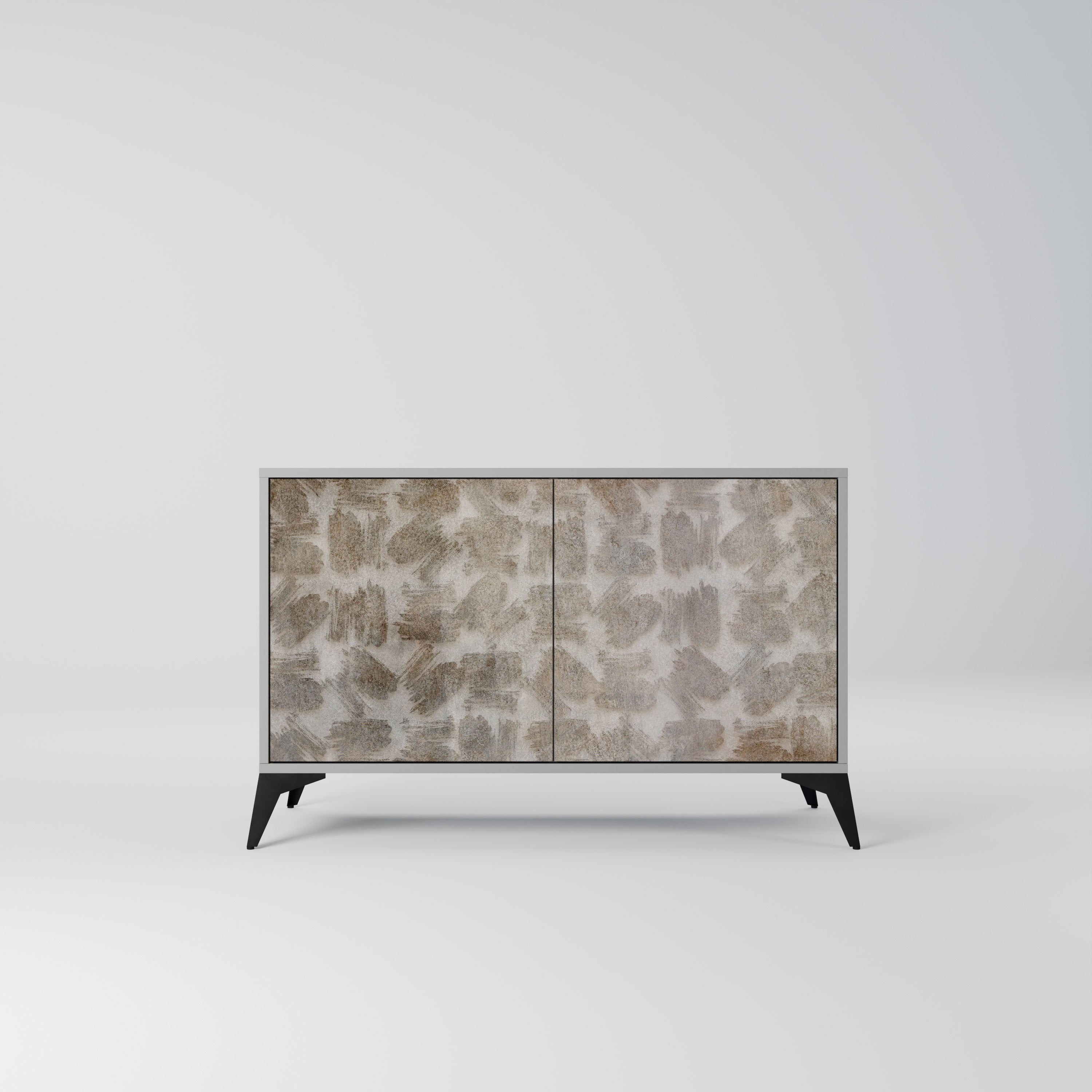 SLIGHTLY BLURRED Aparador de 2 Portas em Acabamento Cinzento