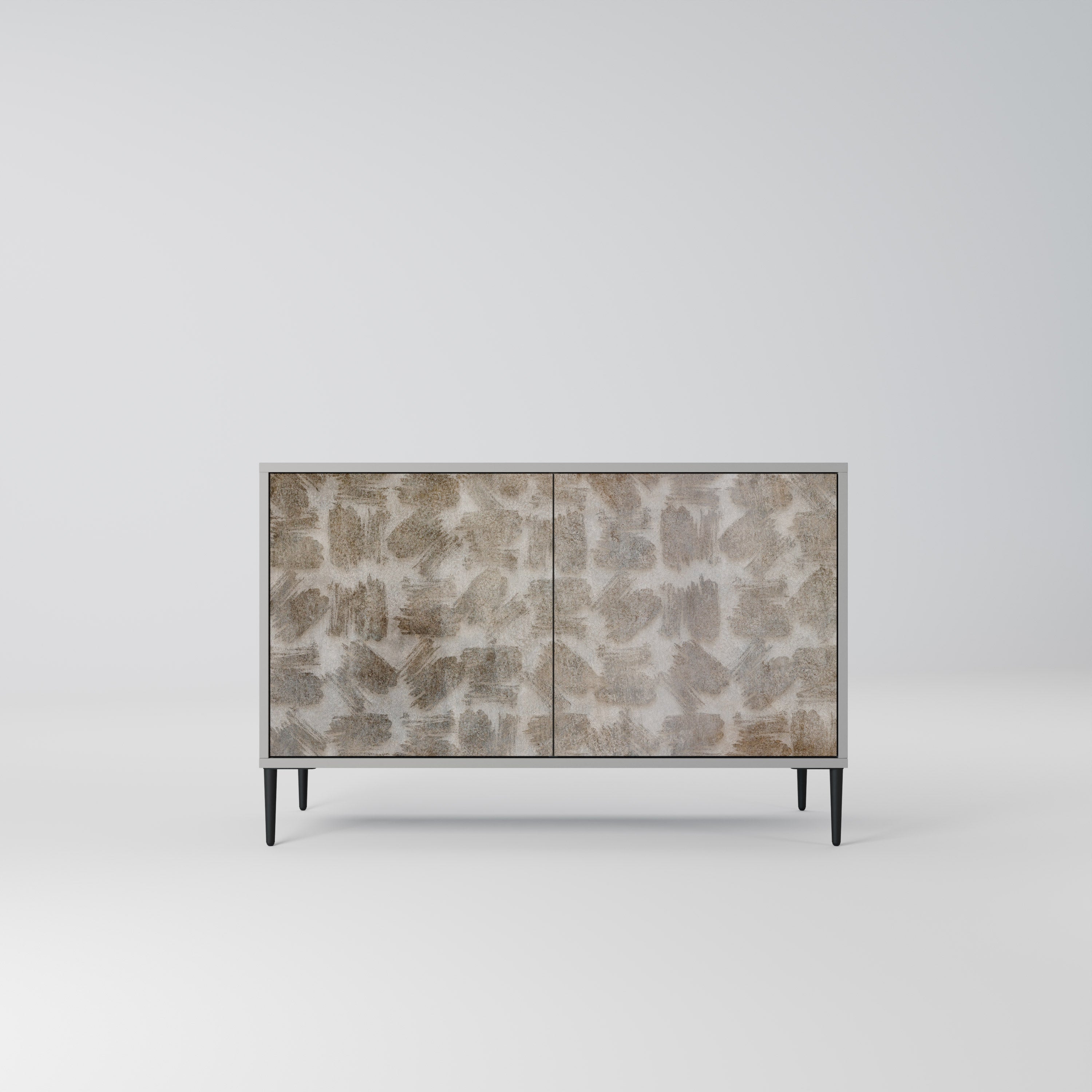 SLIGHTLY BLURRED Aparador de 2 Portas em Acabamento Cinzento