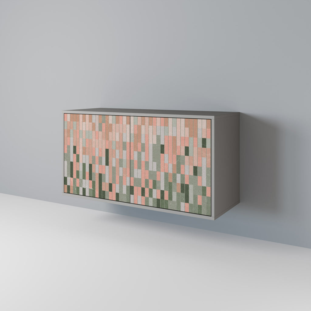 BUILDING THE FUTURE Aparador de 2 Portas em Acabamento Cinzento