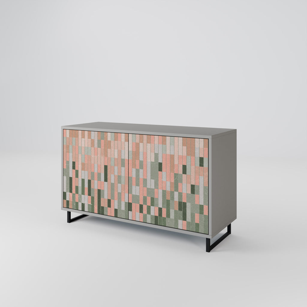 BUILDING THE FUTURE Aparador de 2 Portas em Acabamento Cinzento