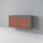 HYPNOTIC GATE Aparador de 2 Portas em Acabamento Cinzento