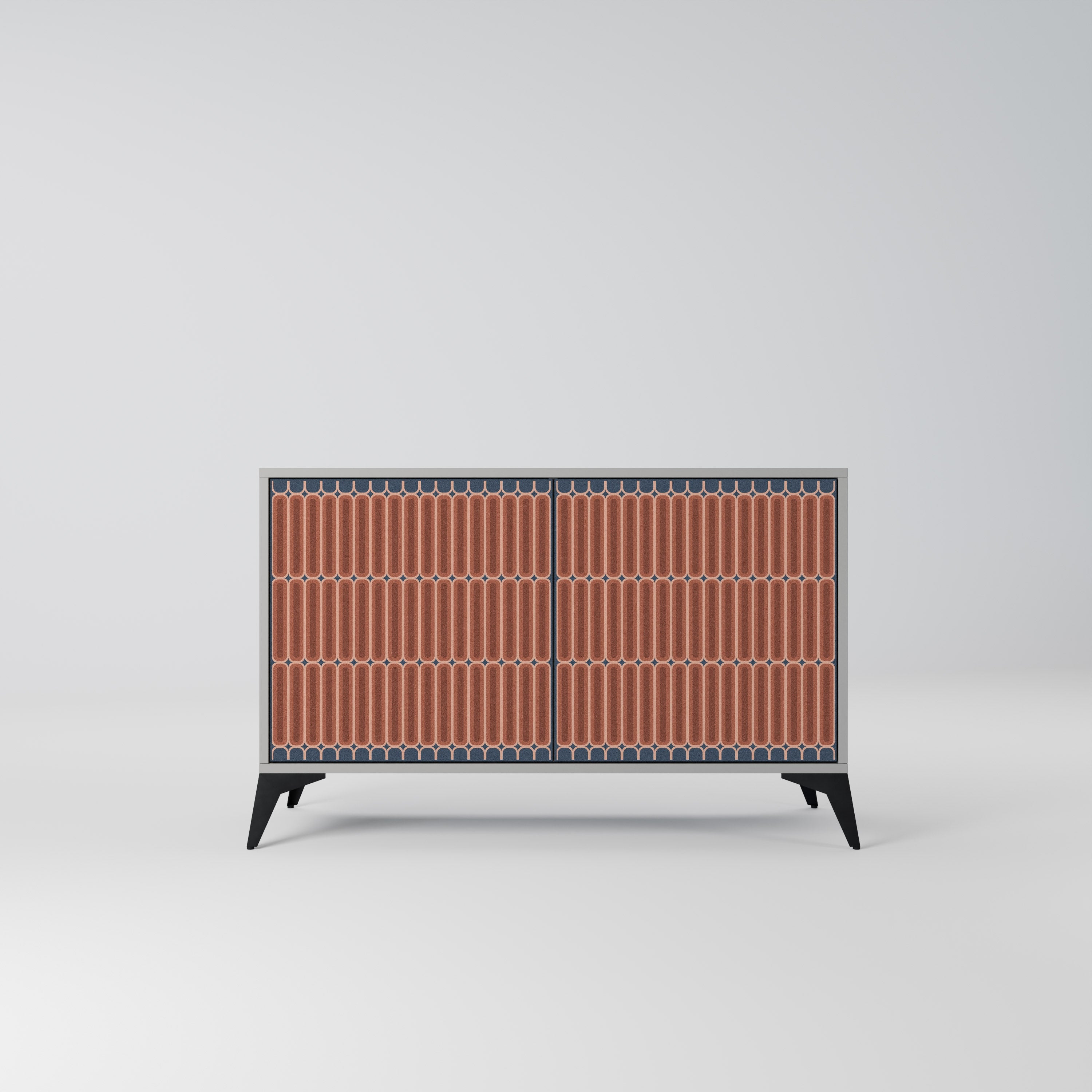 HYPNOTIC GATE 2-Door Sideboard in Grey Finish