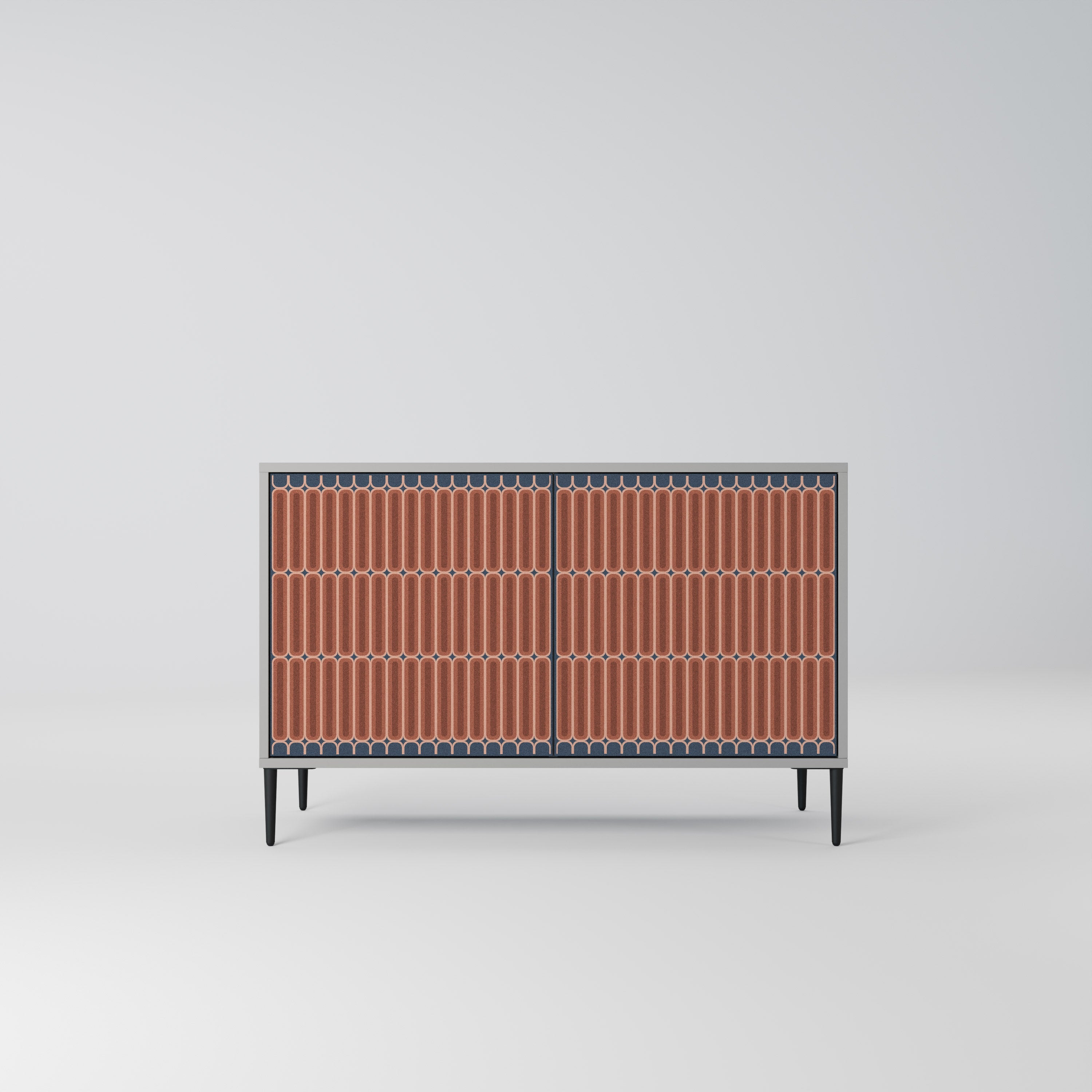 HYPNOTIC GATE 2-Door Sideboard in Grey Finish