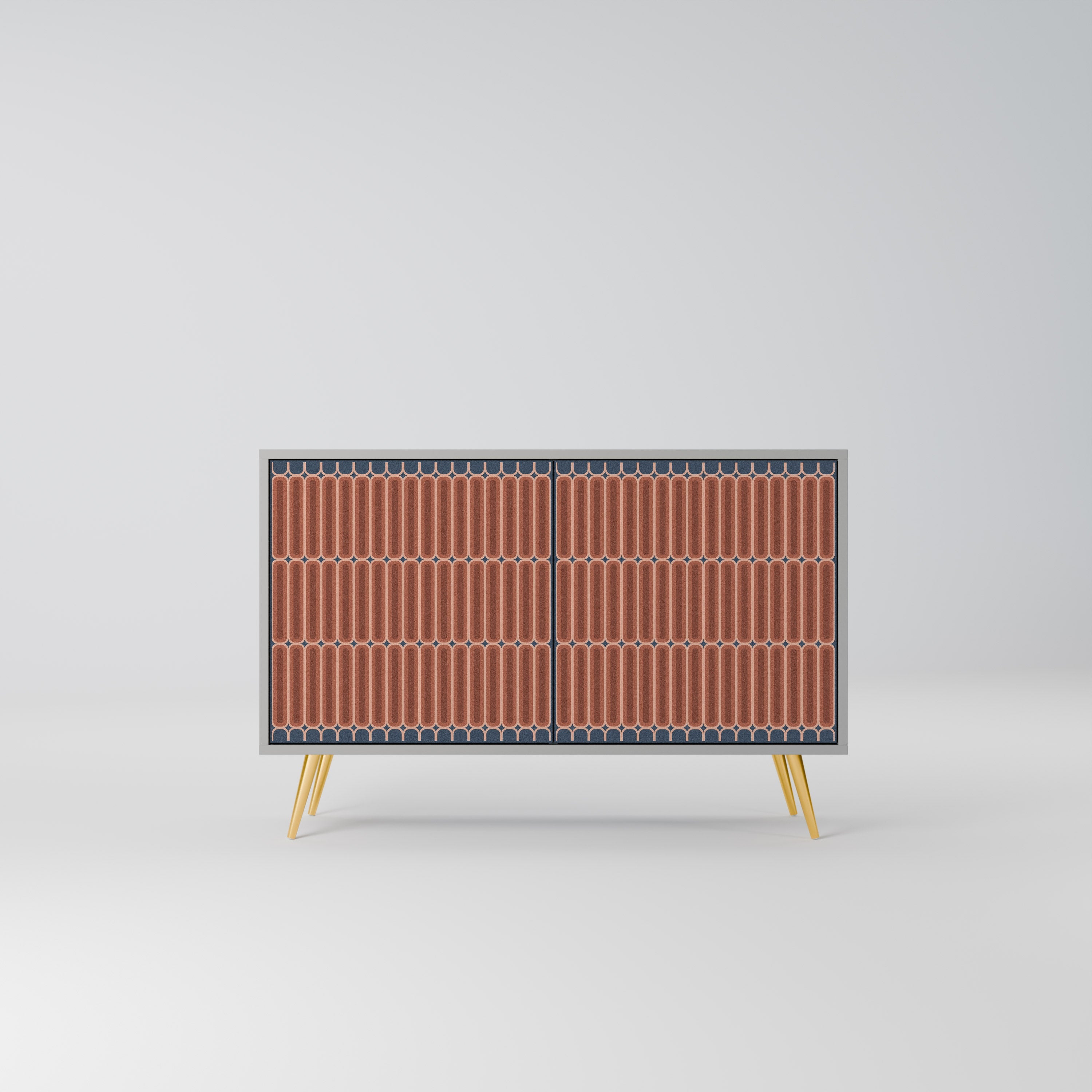 HYPNOTIC GATE 2-Door Sideboard in Grey Finish