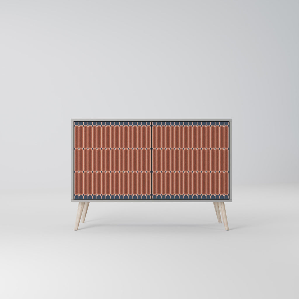 HYPNOTIC GATE Aparador de 2 Portas em Acabamento Cinzento