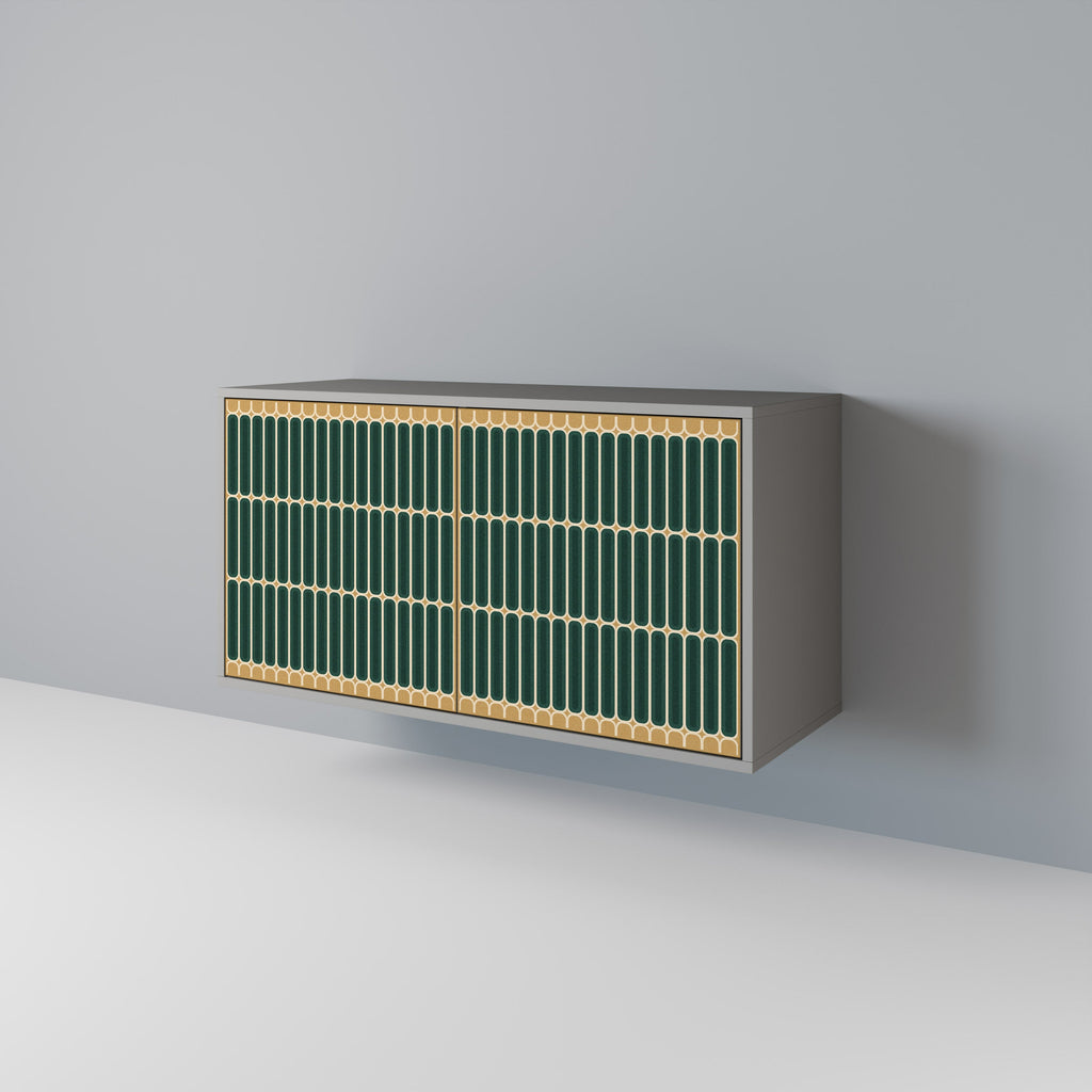 ILUSION GATE Aparador de 2 Portas em Acabamento Cinzento