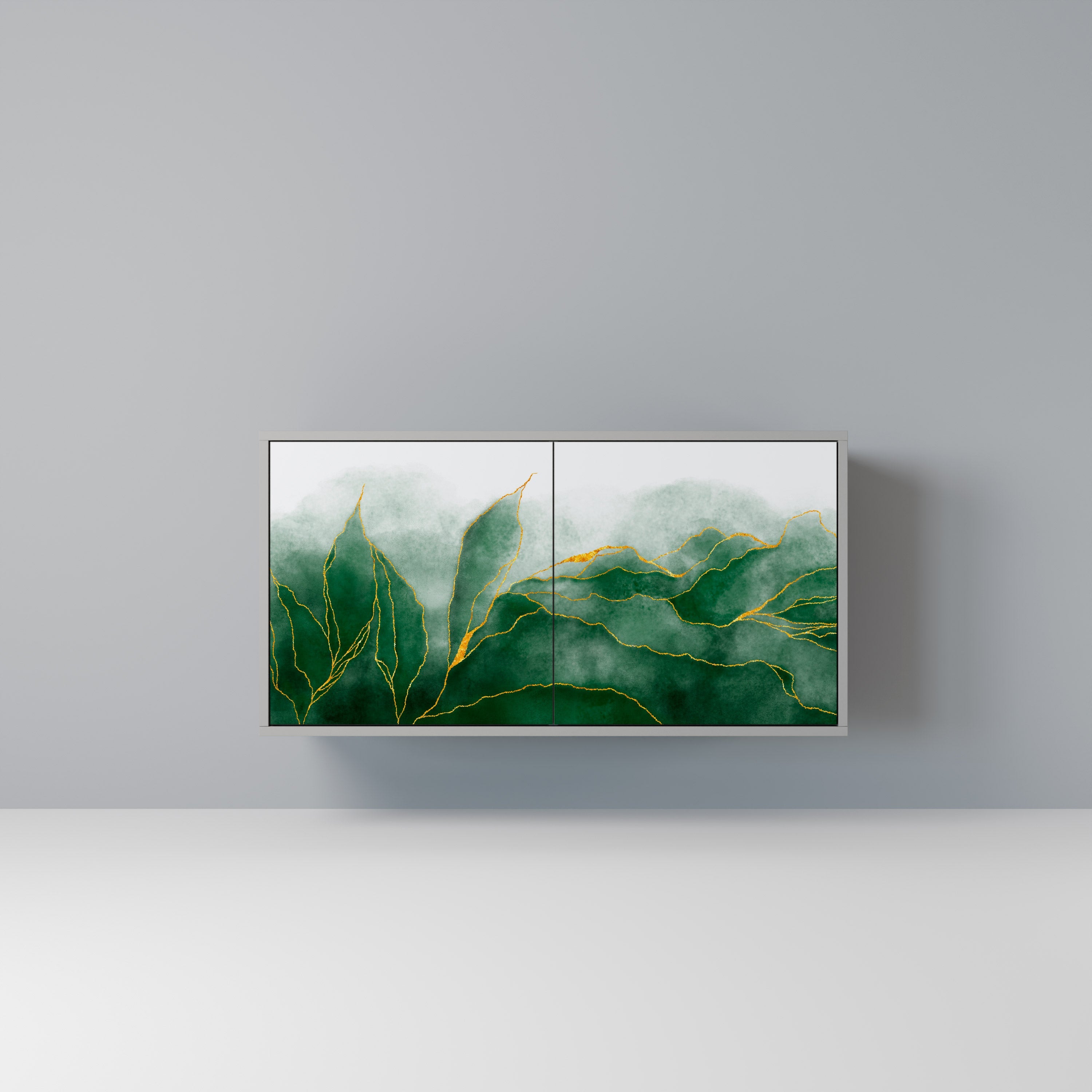 EXPENSIVE NATURE 2-Door Sideboard in Grey Finish