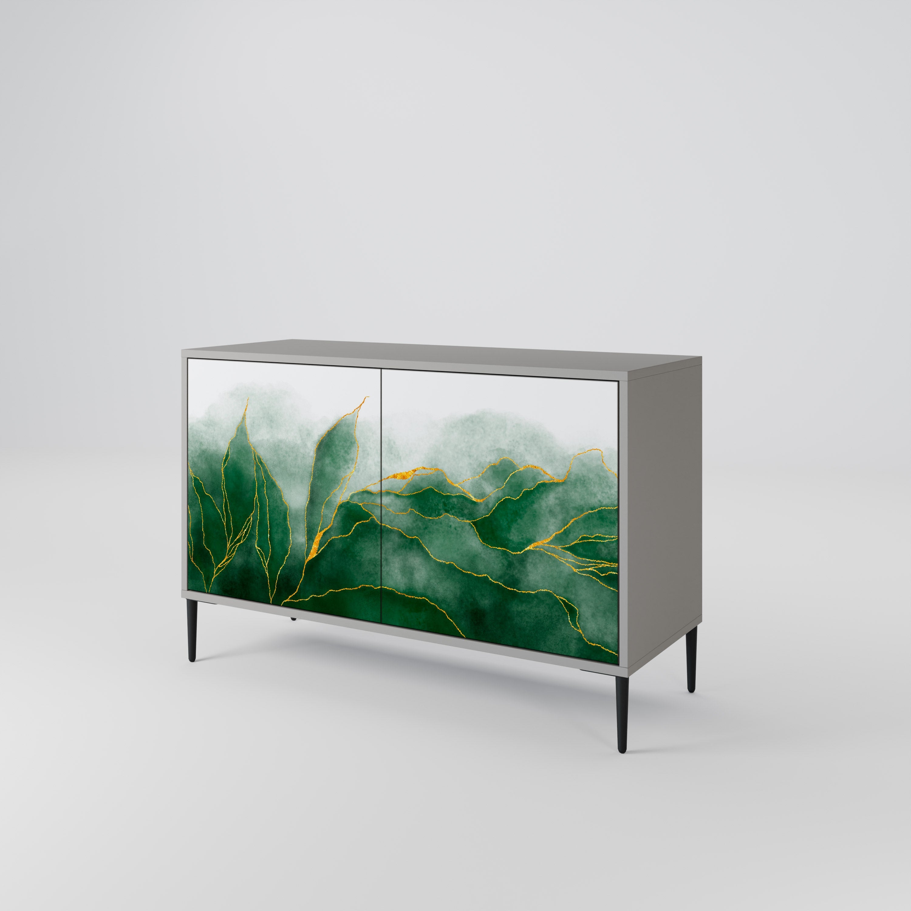 EXPENSIVE NATURE 2-Door Sideboard in Grey Finish