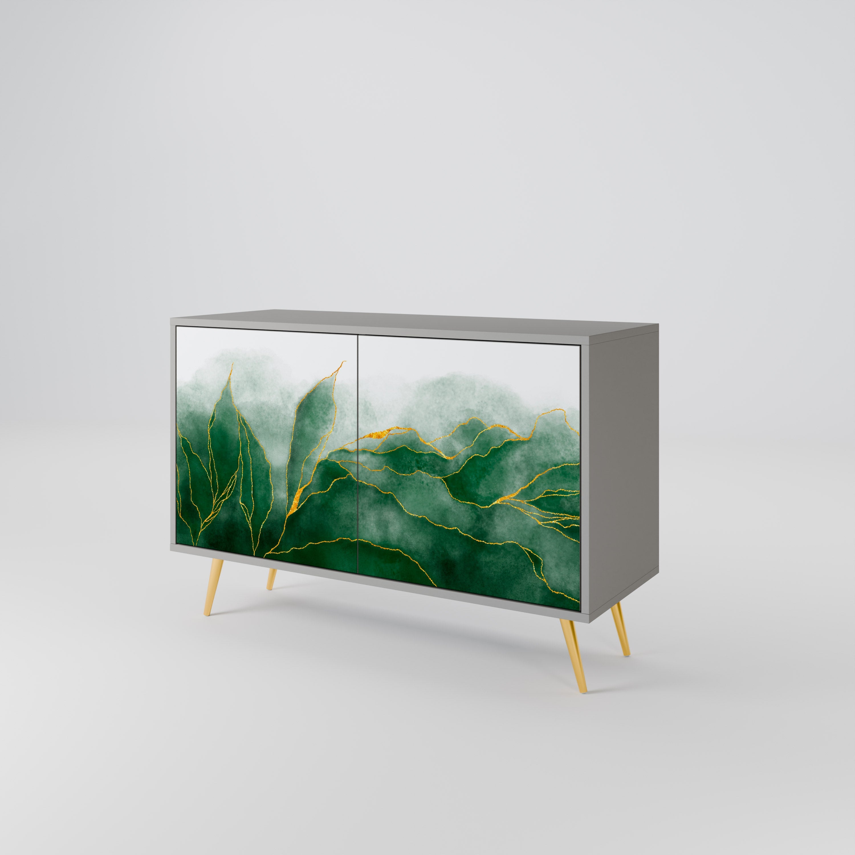 EXPENSIVE NATURE 2-Door Sideboard in Grey Finish