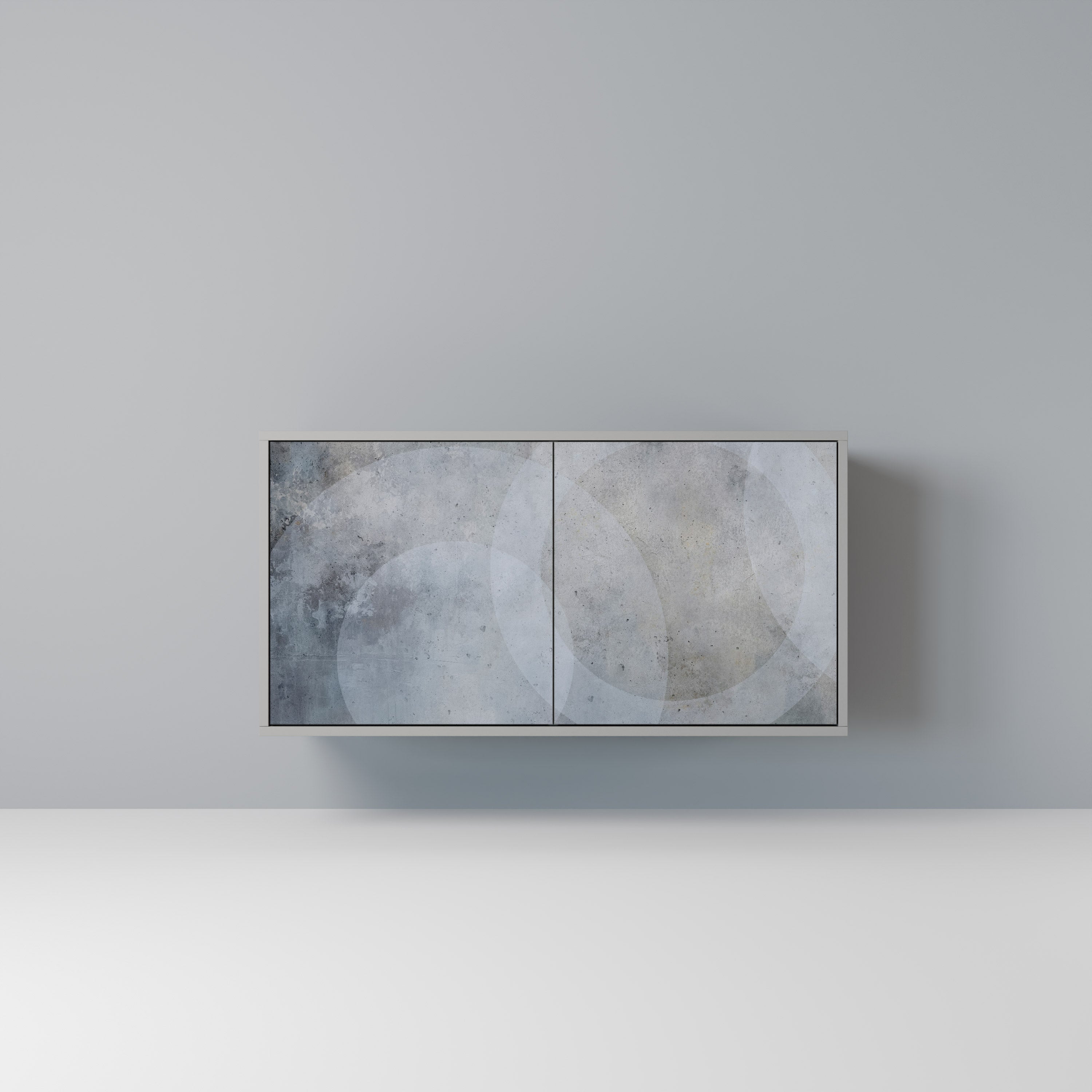 MUTED ARC 2-Door Sideboard in Grey Finish