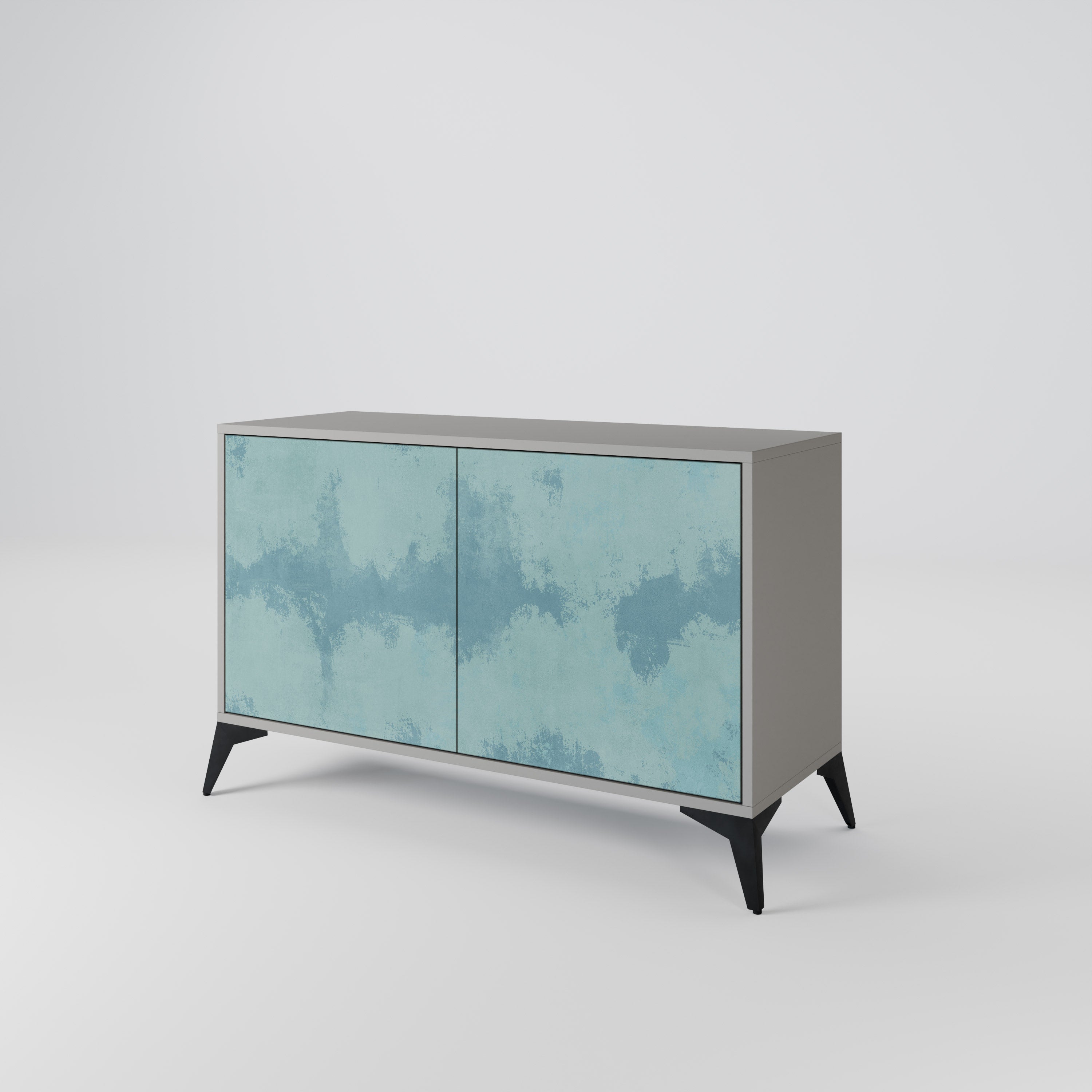 SKY WASH 2-Door Sideboard in Grey Finish