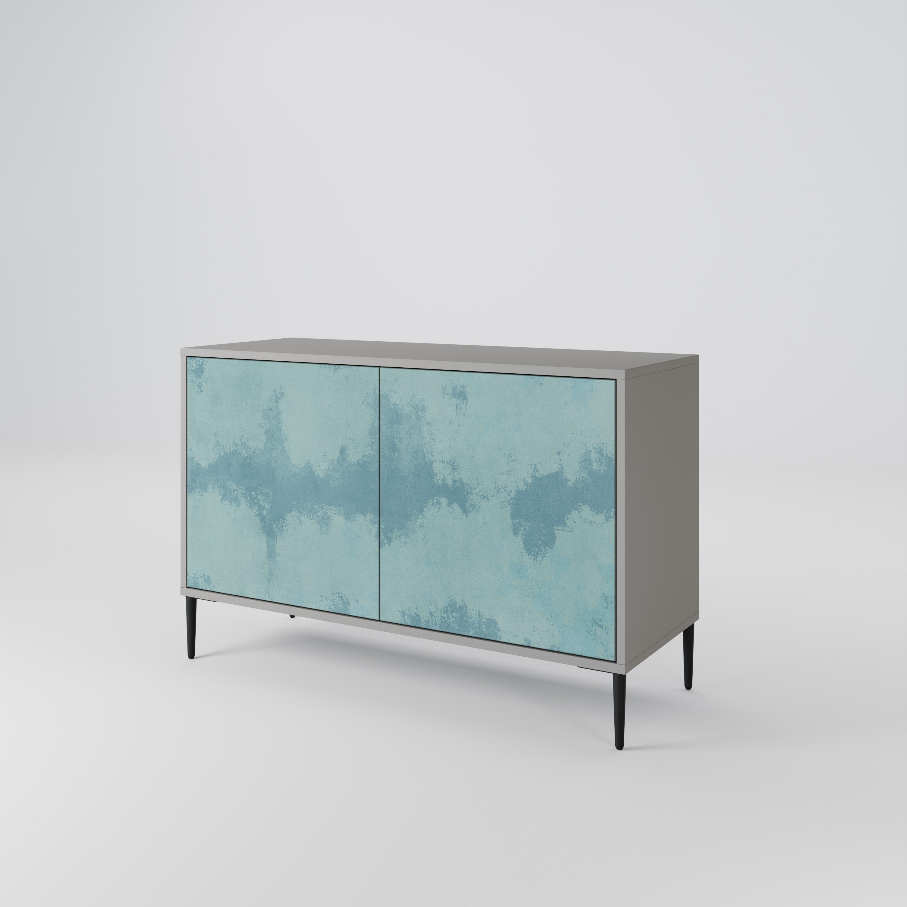 SKY WASH 2-Door Sideboard in Grey Finish