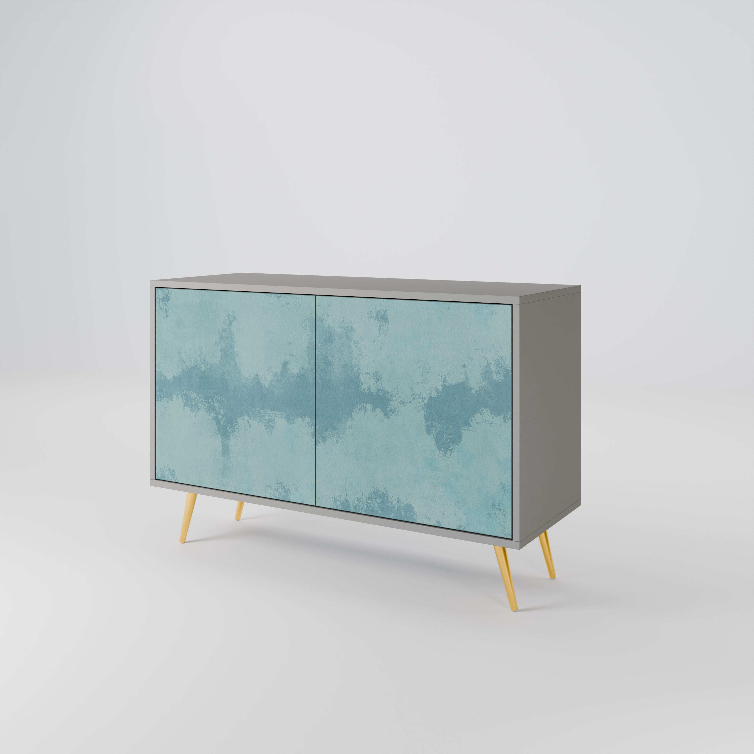 SKY WASH 2-Door Sideboard in Grey Finish
